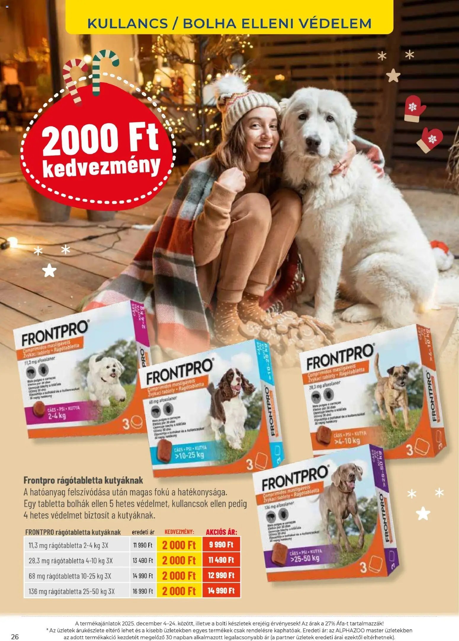 AlphaZoo újság 2025.12.04. Akciós újság AlphaZoo (2025-12-04 - 2025-12-24)
