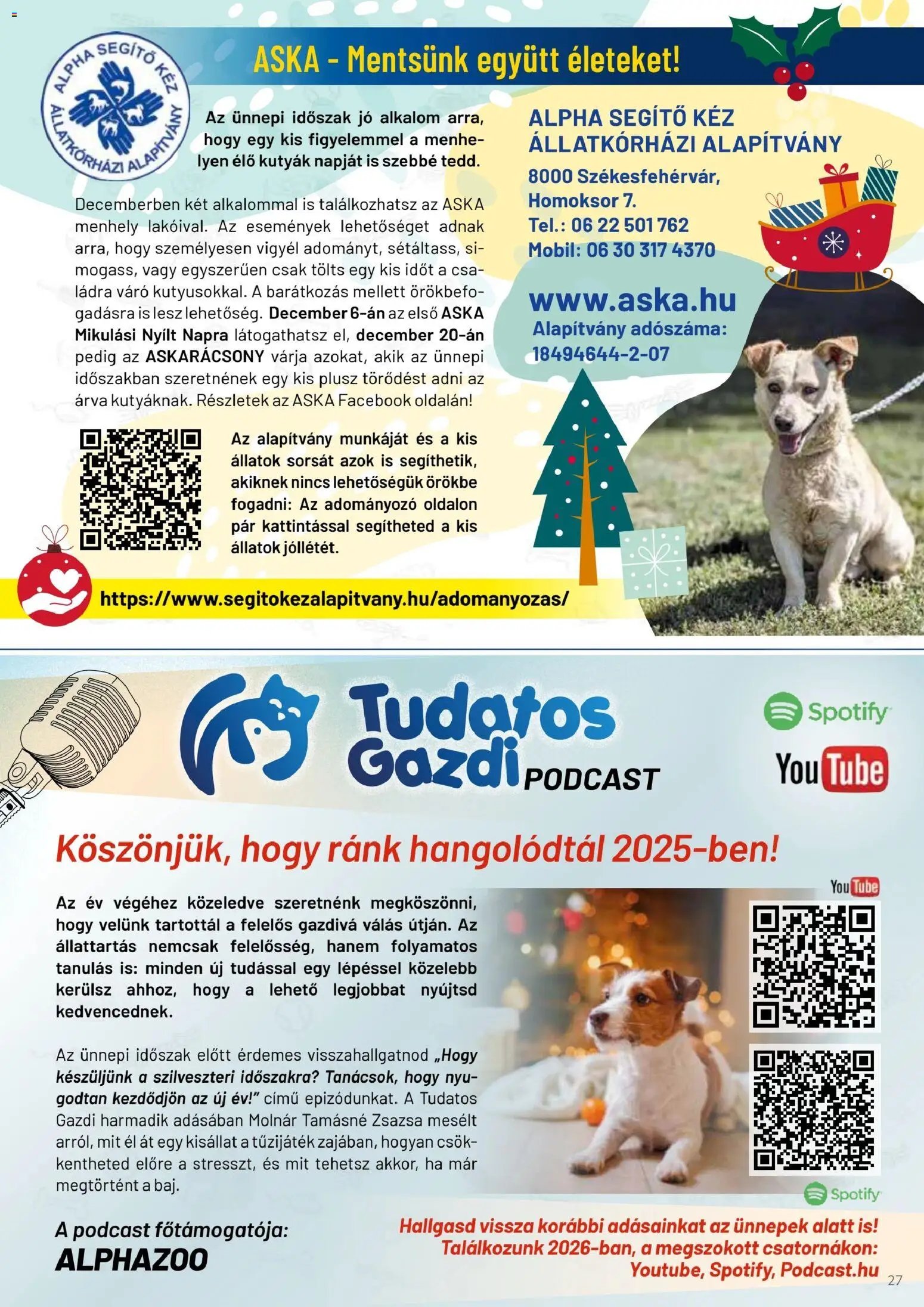 AlphaZoo újság 2025.12.04. Akciós újság AlphaZoo (2025-12-04 - 2025-12-24)