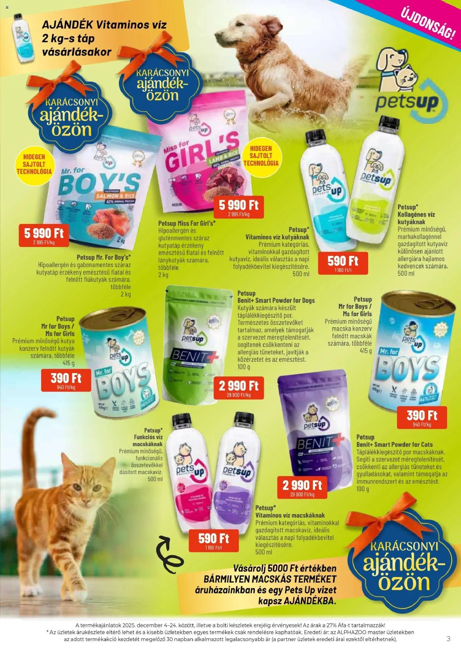 AlphaZoo újság 2025.12.04. Akciós újság AlphaZoo (2025-12-04 - 2025-12-24)