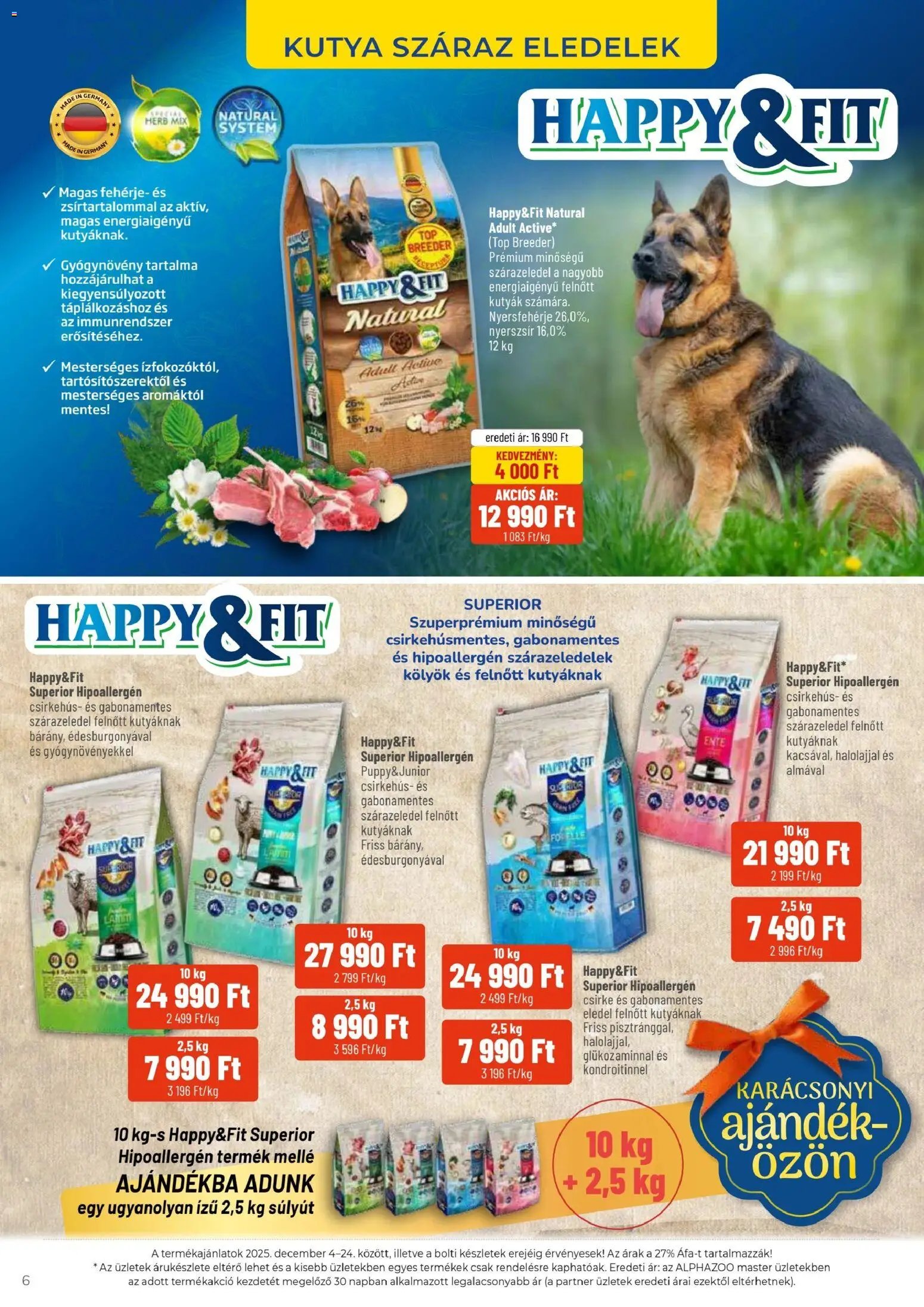 AlphaZoo újság 2025.12.04. Akciós újság AlphaZoo (2025-12-04 - 2025-12-24)
