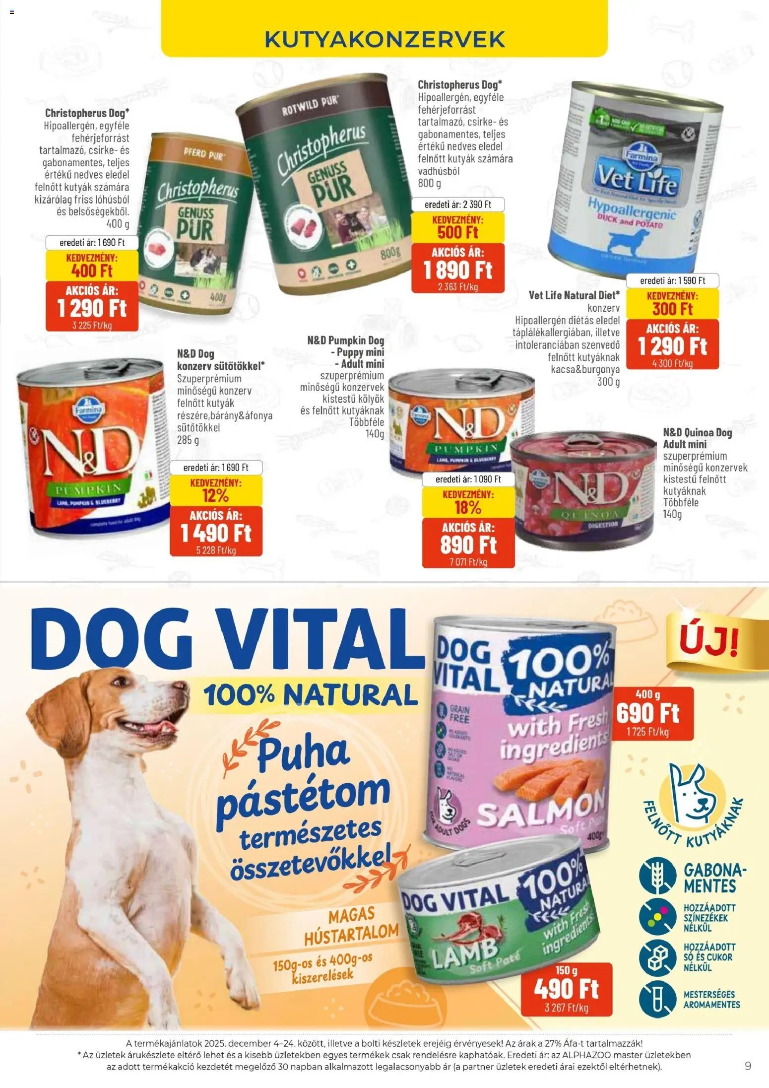 AlphaZoo újság 2025.12.04. Akciós újság AlphaZoo (2025-12-04 - 2025-12-24)