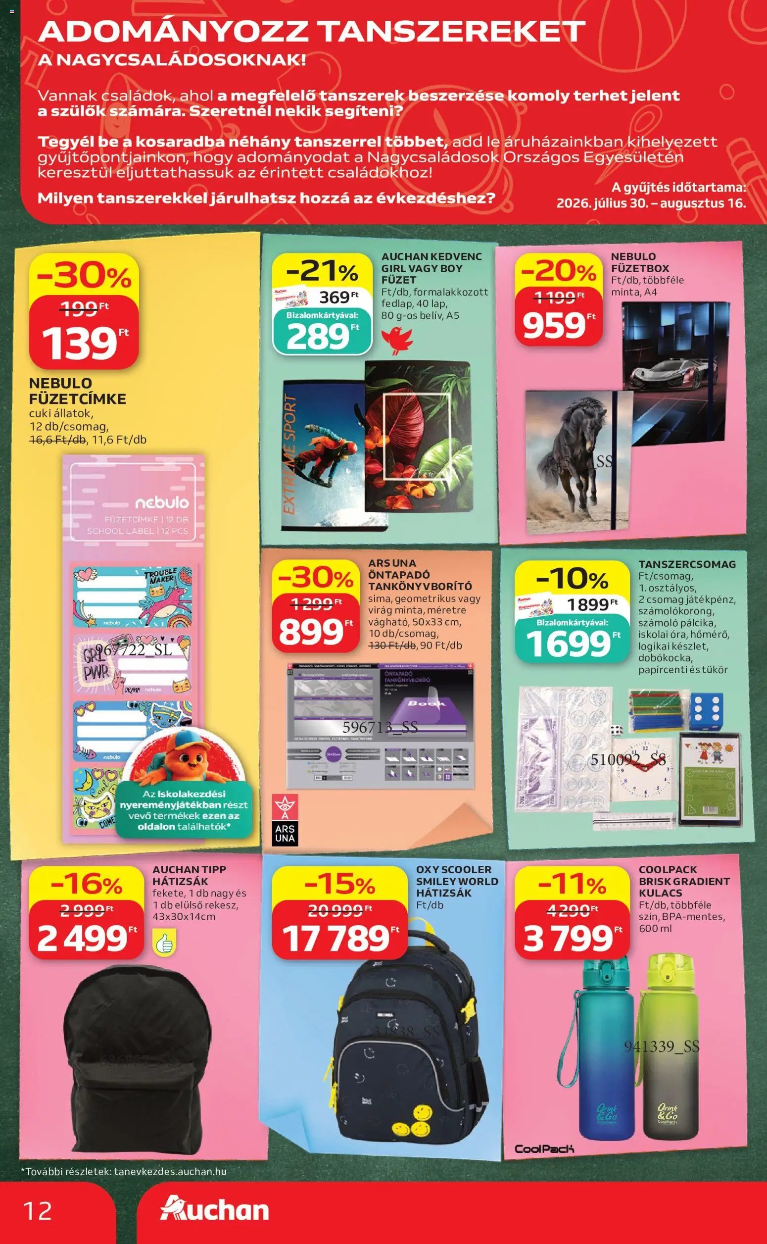 Auchan újság 2026.07.30. Auchan Szupermarket akciós újság