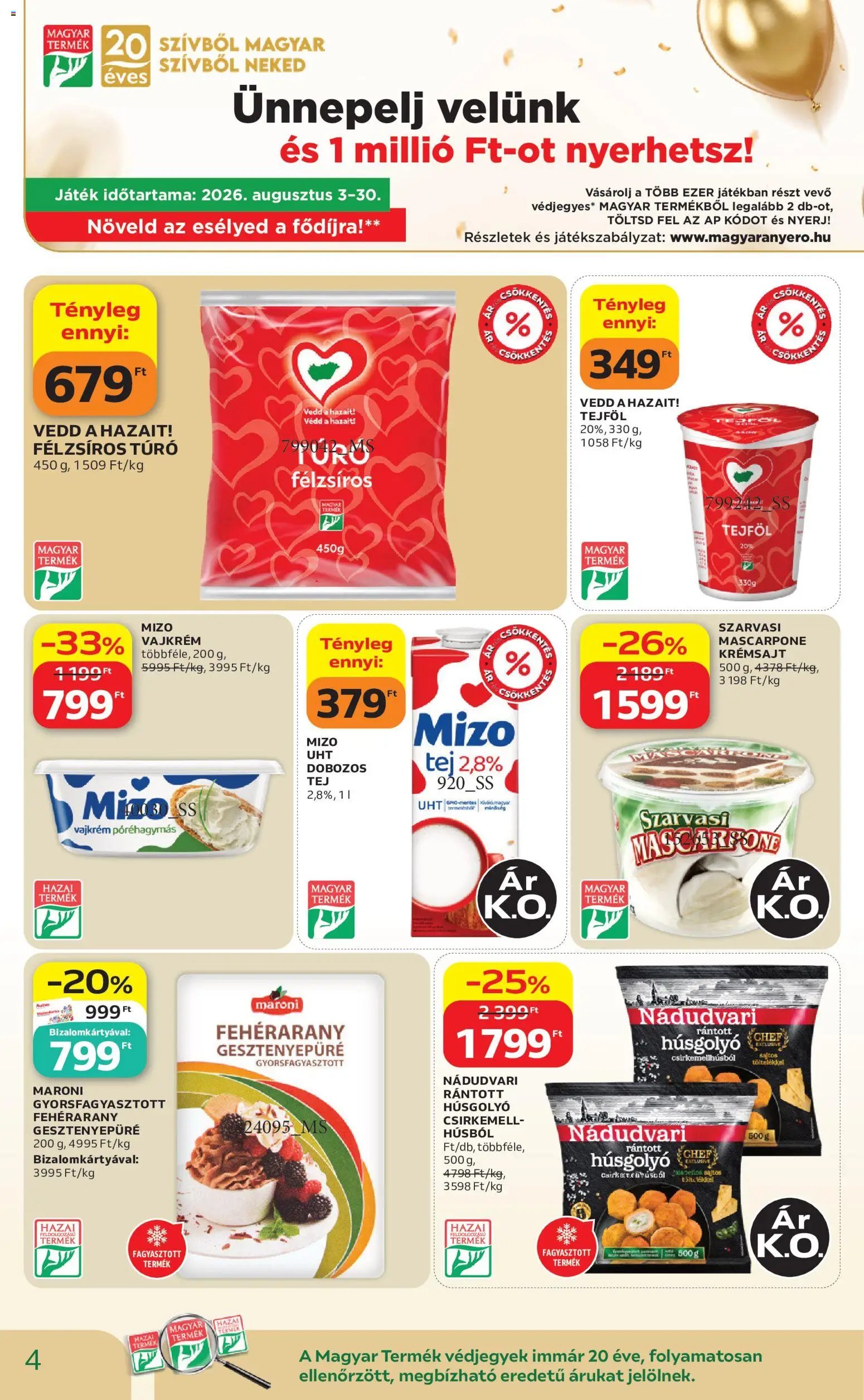 Auchan újság 2026.08.21. Auchan Hazai termék ajánlatok