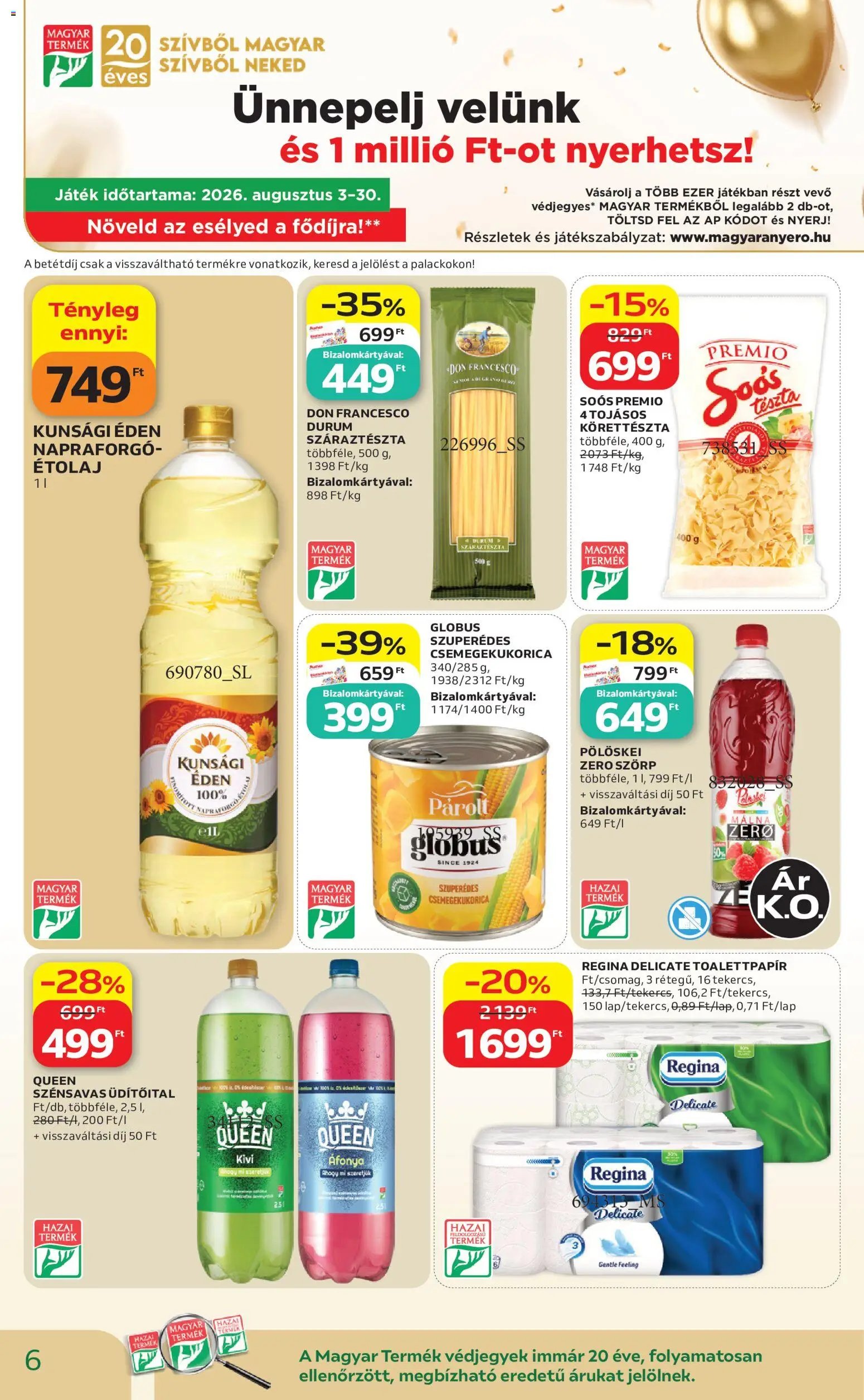 Auchan újság 2026.08.21. Auchan Hazai termék ajánlatok