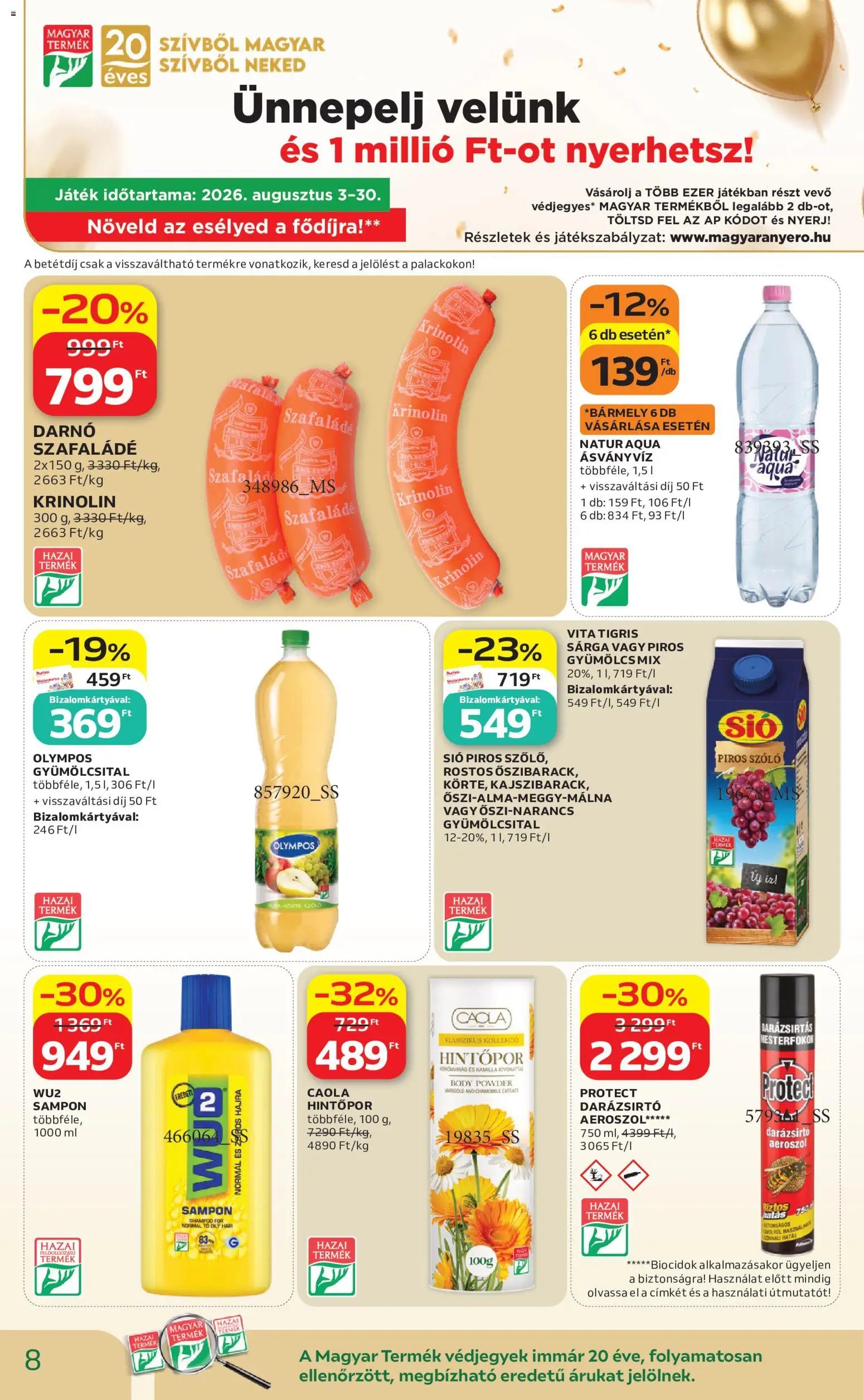 Auchan újság 2026.08.21. Auchan Hazai termék ajánlatok