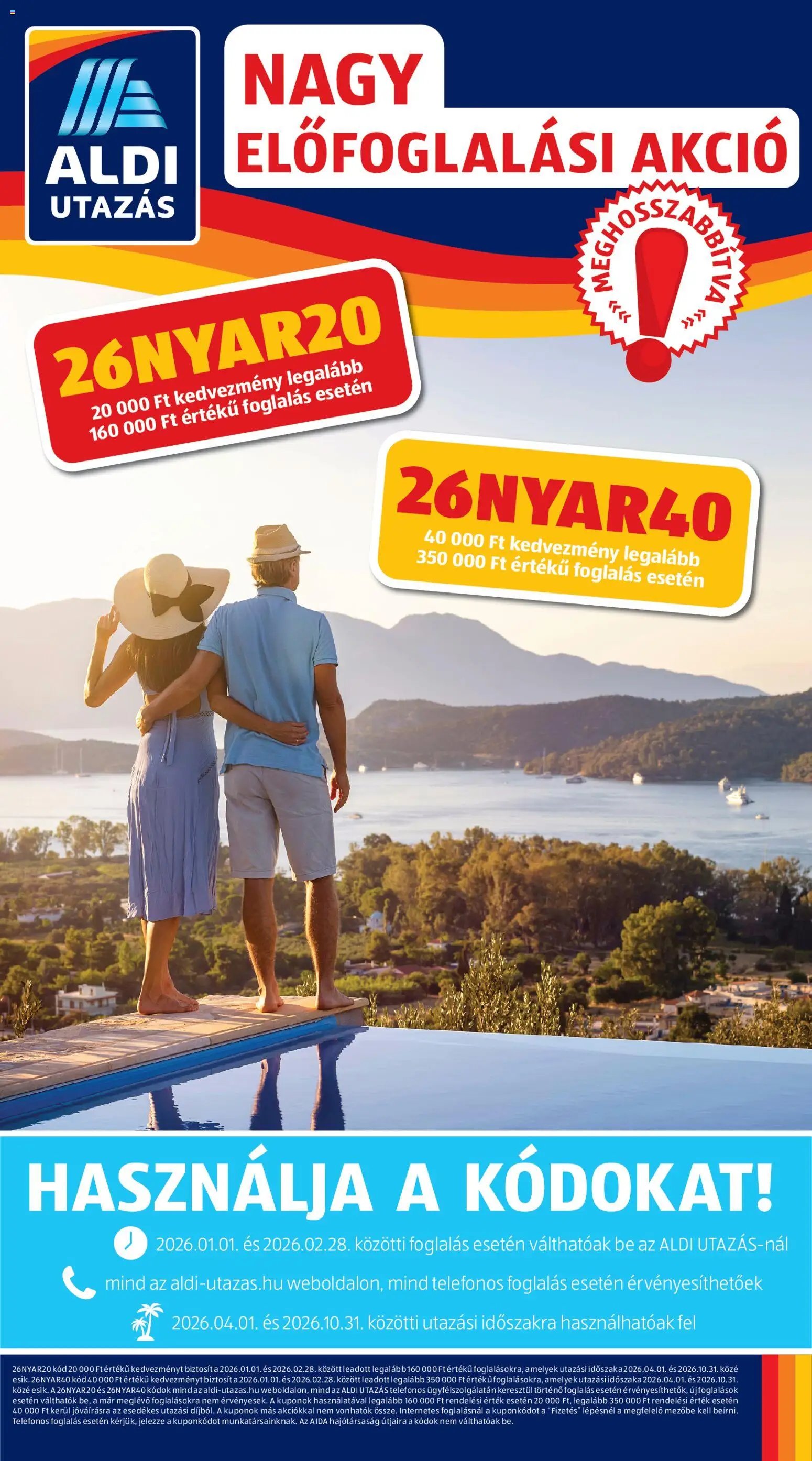 Aldi újság 2026.02.05. Utazás katalógus (2026-02-05 - 2026-02-11)
