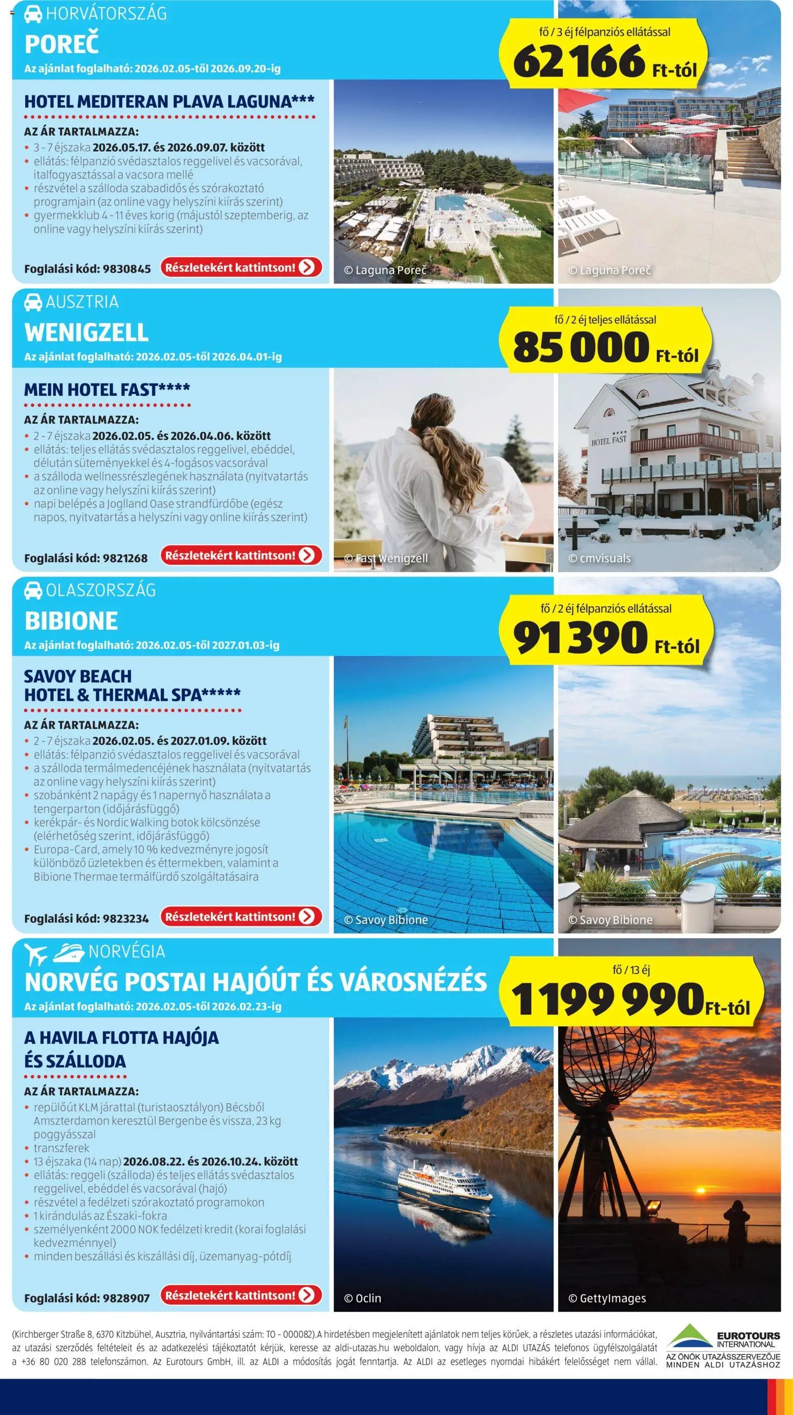 Aldi újság 2026.02.05. Utazás katalógus (2026-02-05 - 2026-02-11)