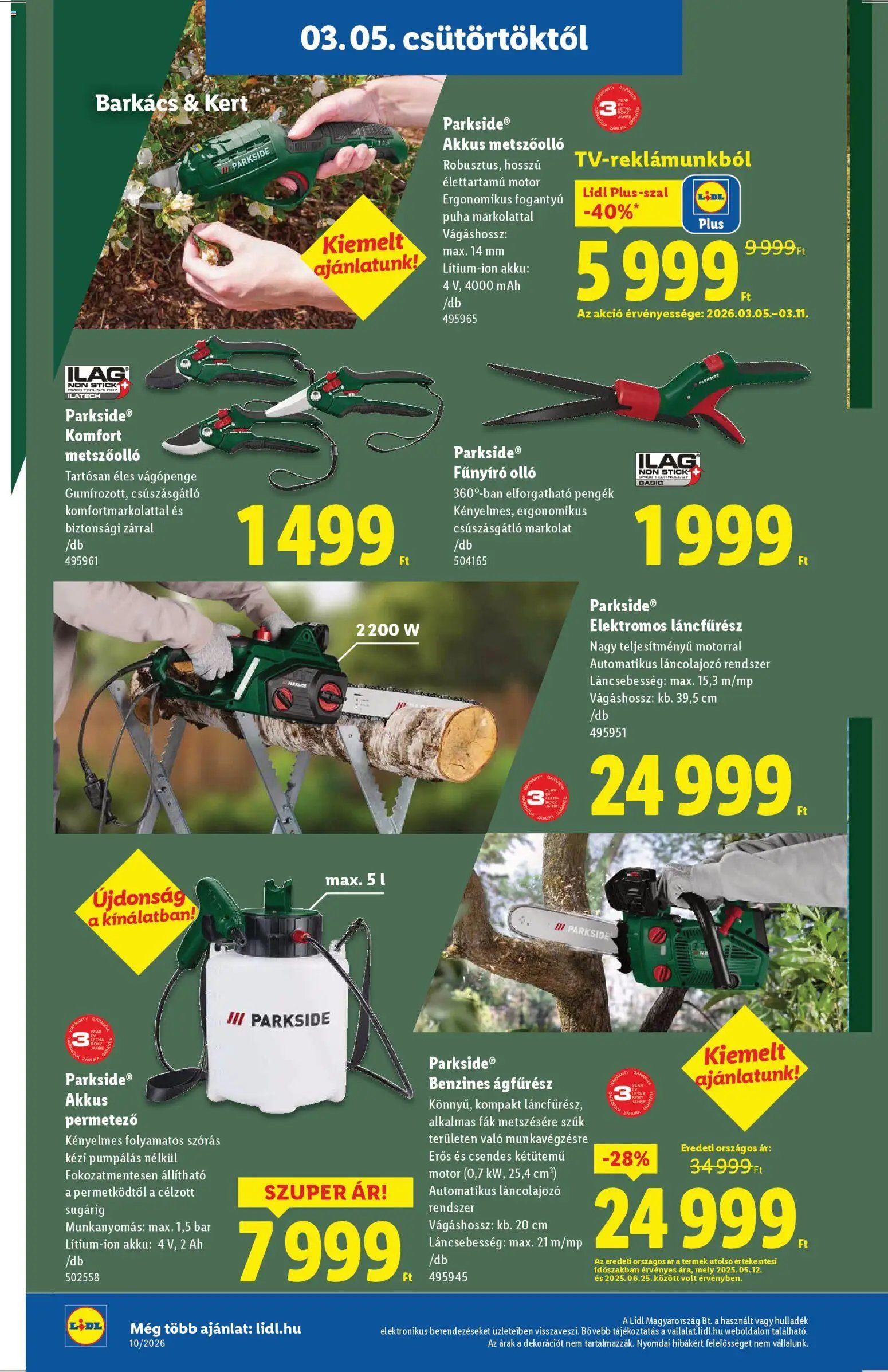 Lidl újság 2026.03.05. Lidl Nonfood kínálatunk (2026-03-05 - 2026-03-11)