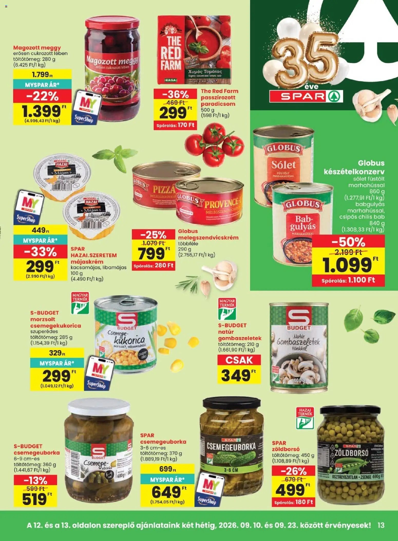 Spar újság 2026.09.10. Spar akciós újság