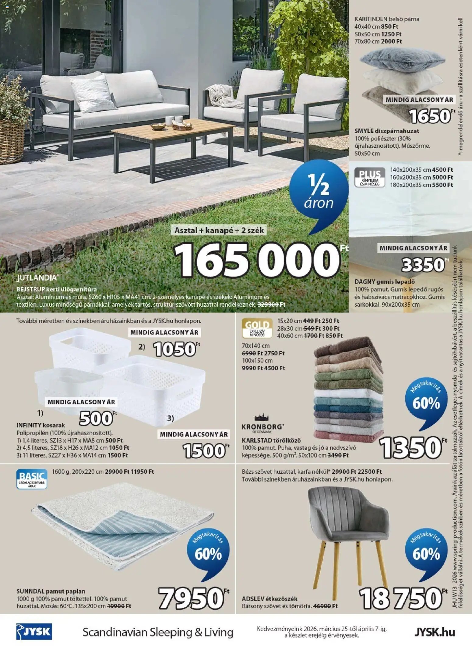 JYSK újság 2026.03.25. JYSK akciós újság (2026-03-25 - 2026-04-07)