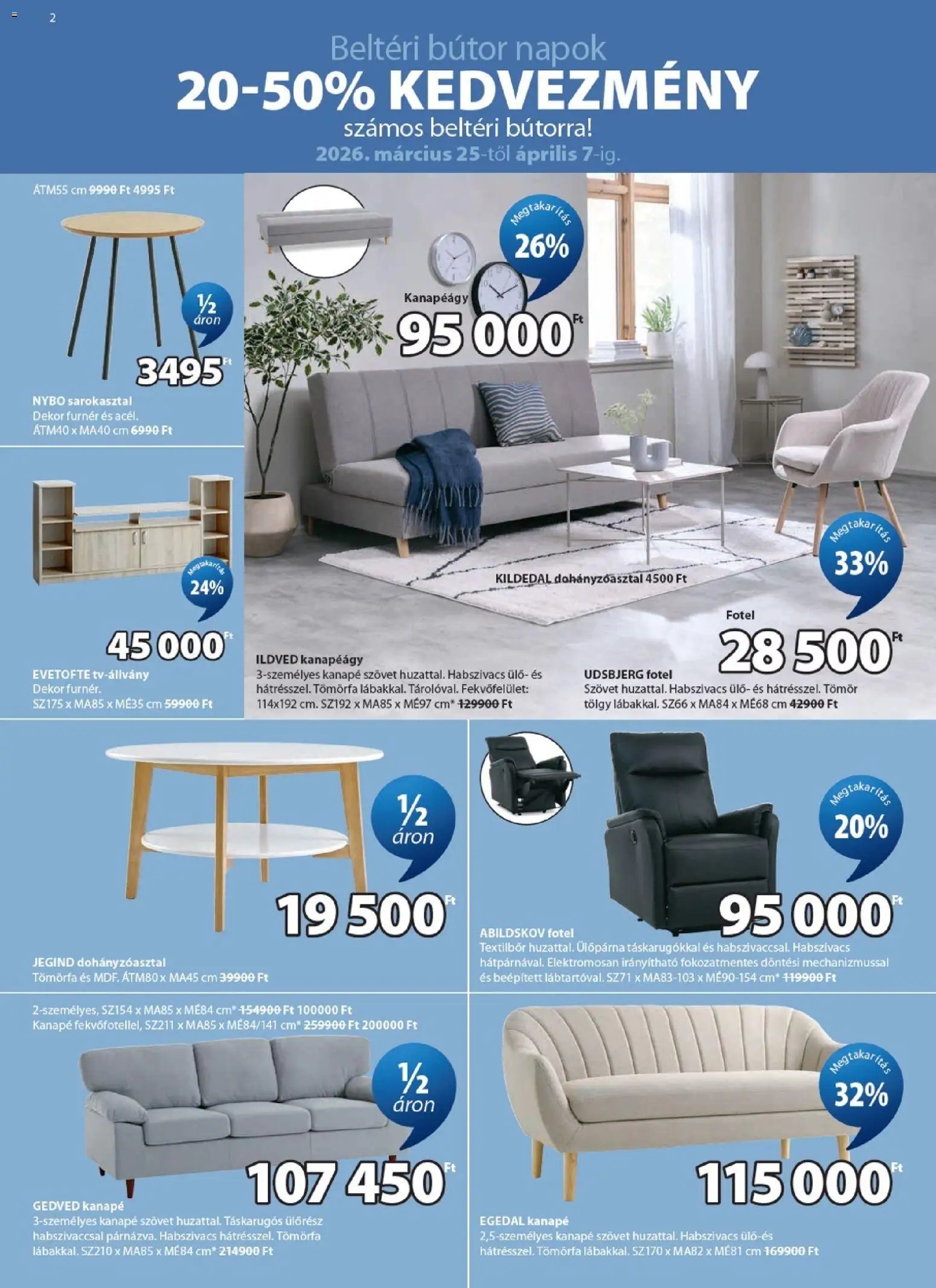 JYSK újság 2026.03.25. JYSK akciós újság (2026-03-25 - 2026-04-07)
