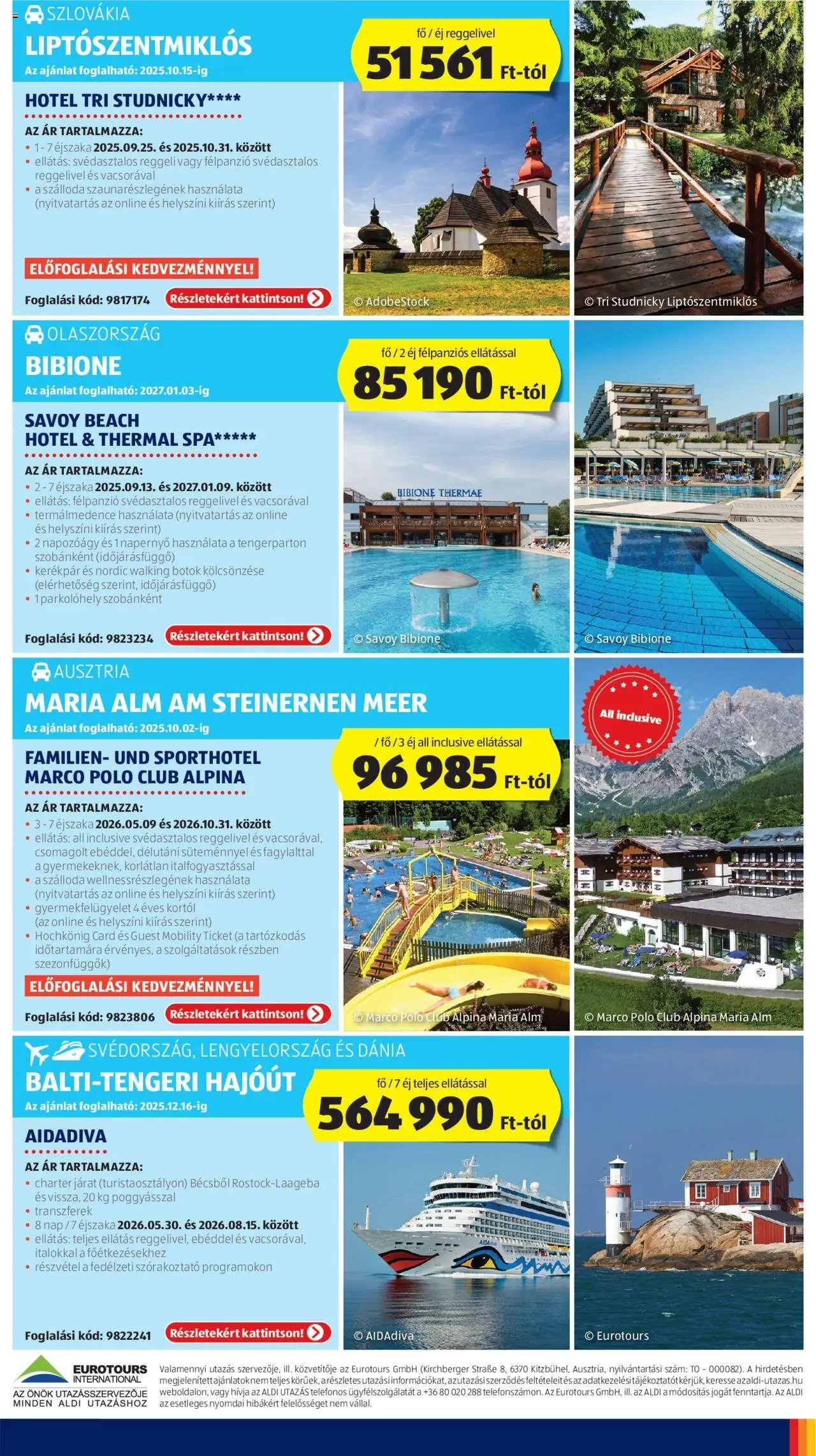 Aldi újság 2025.09.11. Utazás katalógus (2025-09-11 - 2026-09-06)