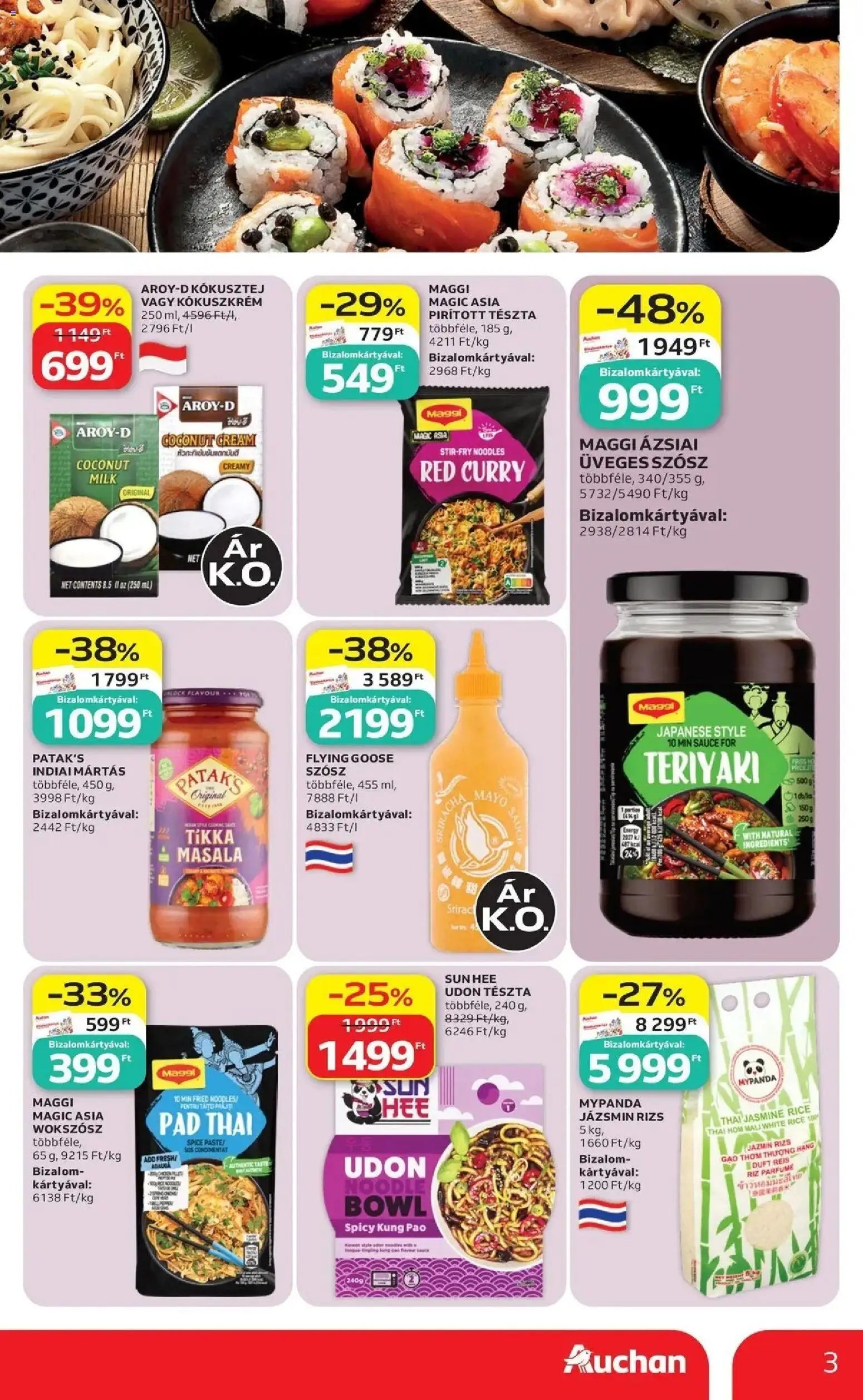 Auchan újság 2026.07.16. Auchan Ázsiai ajánlataink Szeged