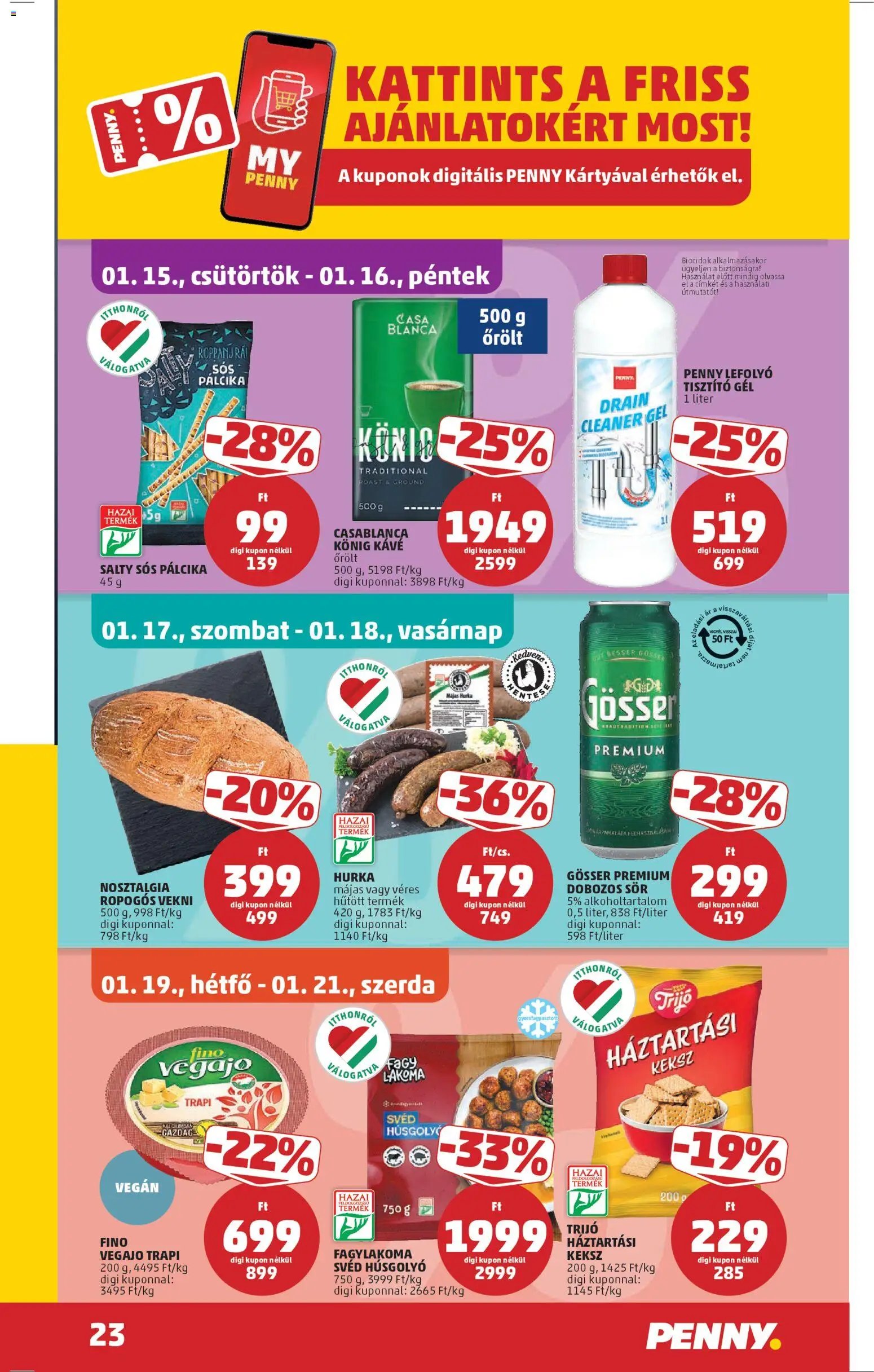 PENNY újság 2026.01.15. Akciós újság PENNY (2026-01-15 - 2026-01-21)