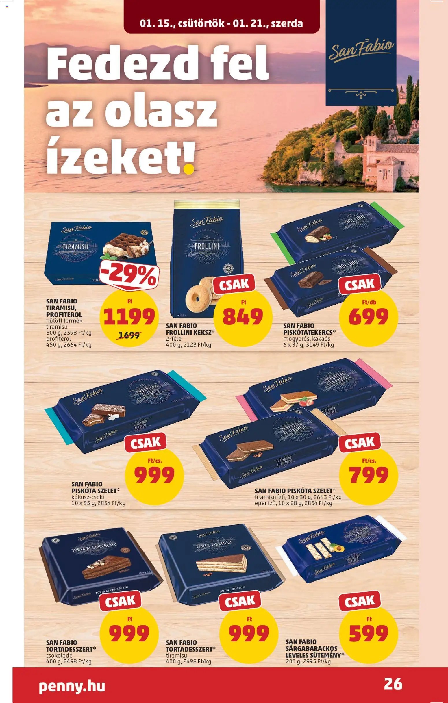 PENNY újság 2026.01.15. Akciós újság PENNY (2026-01-15 - 2026-01-21)