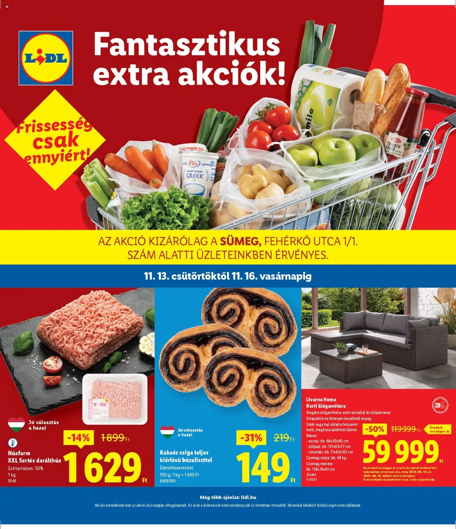 Lidl újság 2025.11.13. Sümeg (2025-11-13 - 2025-11-16)