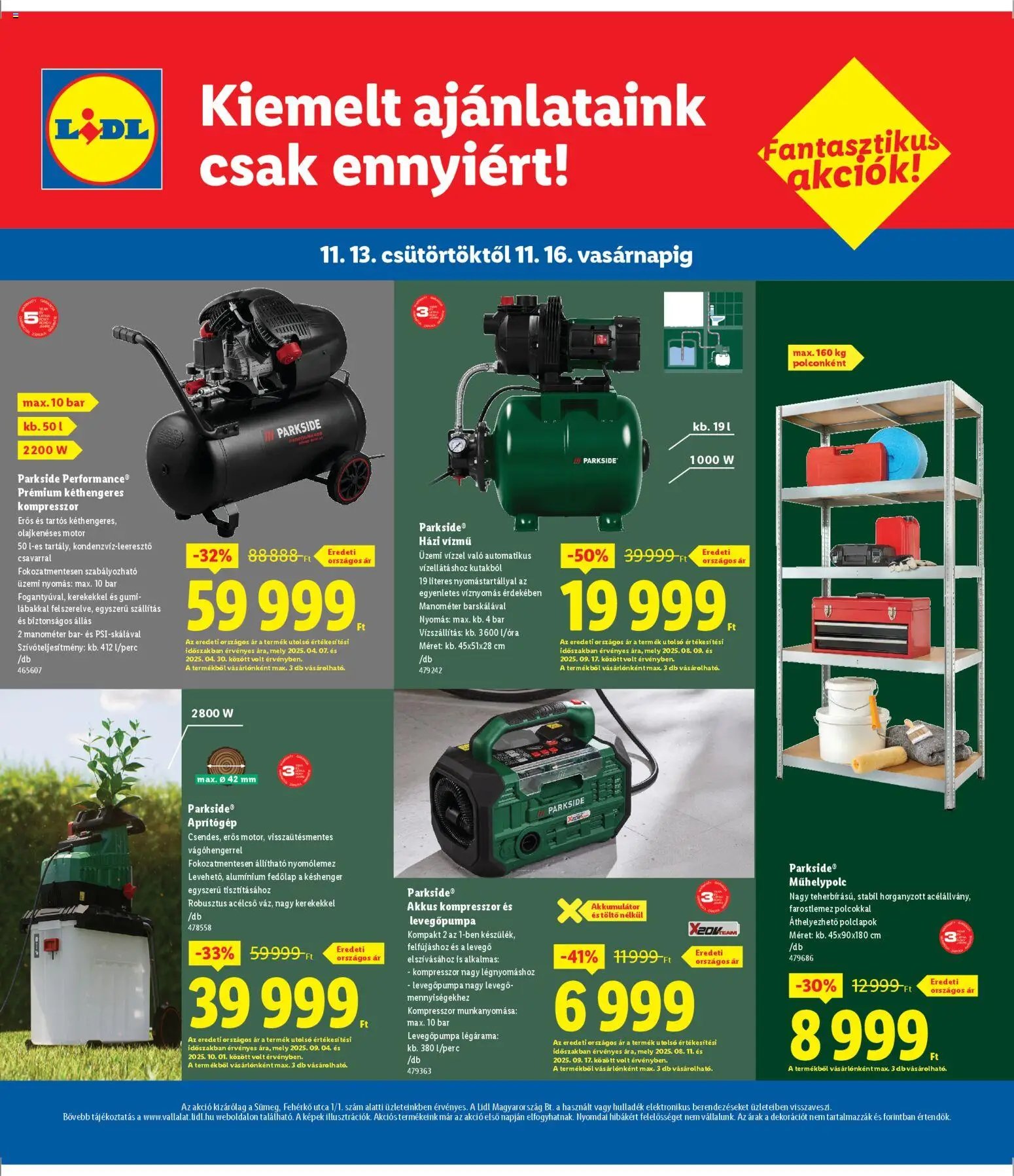 Lidl újság 2025.11.13. Sümeg (2025-11-13 - 2025-11-16)