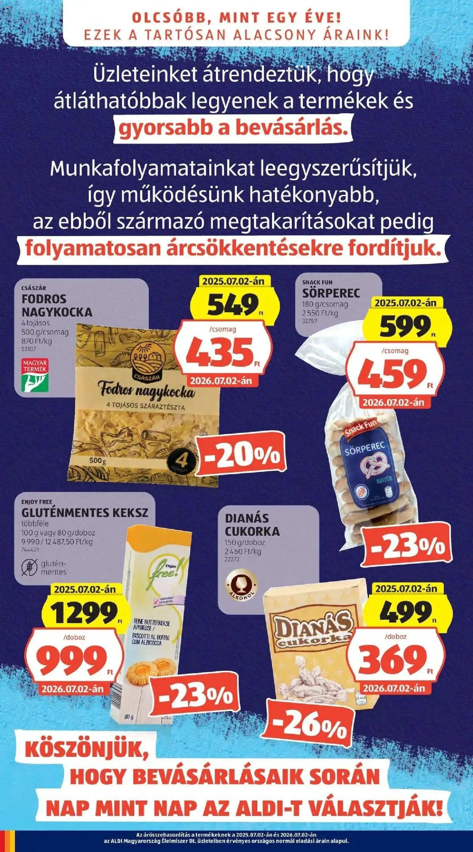 Aldi újság 2026.07.02. Aldi aktuális akciós újság