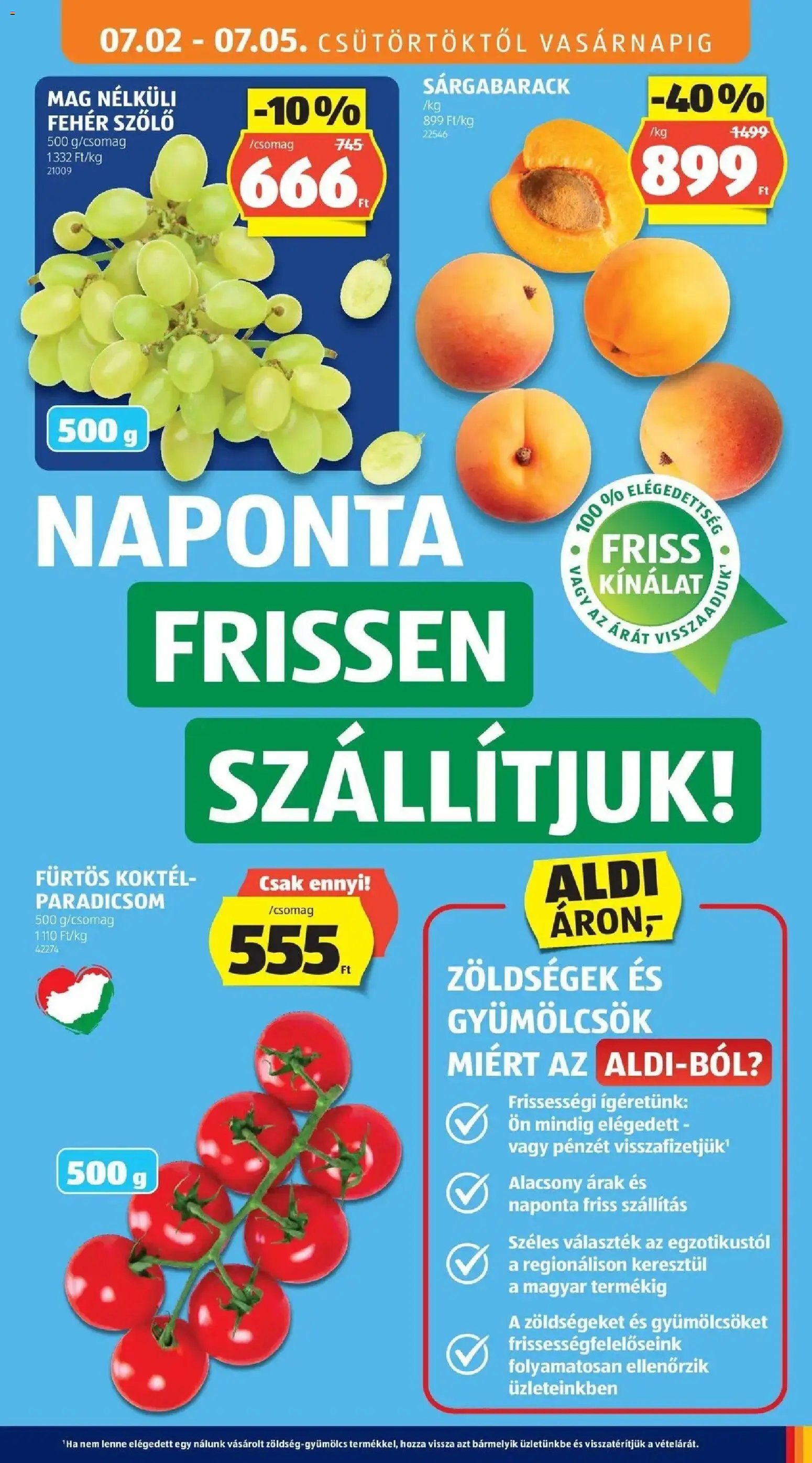Aldi újság 2026.07.02. Aldi aktuális akciós újság
