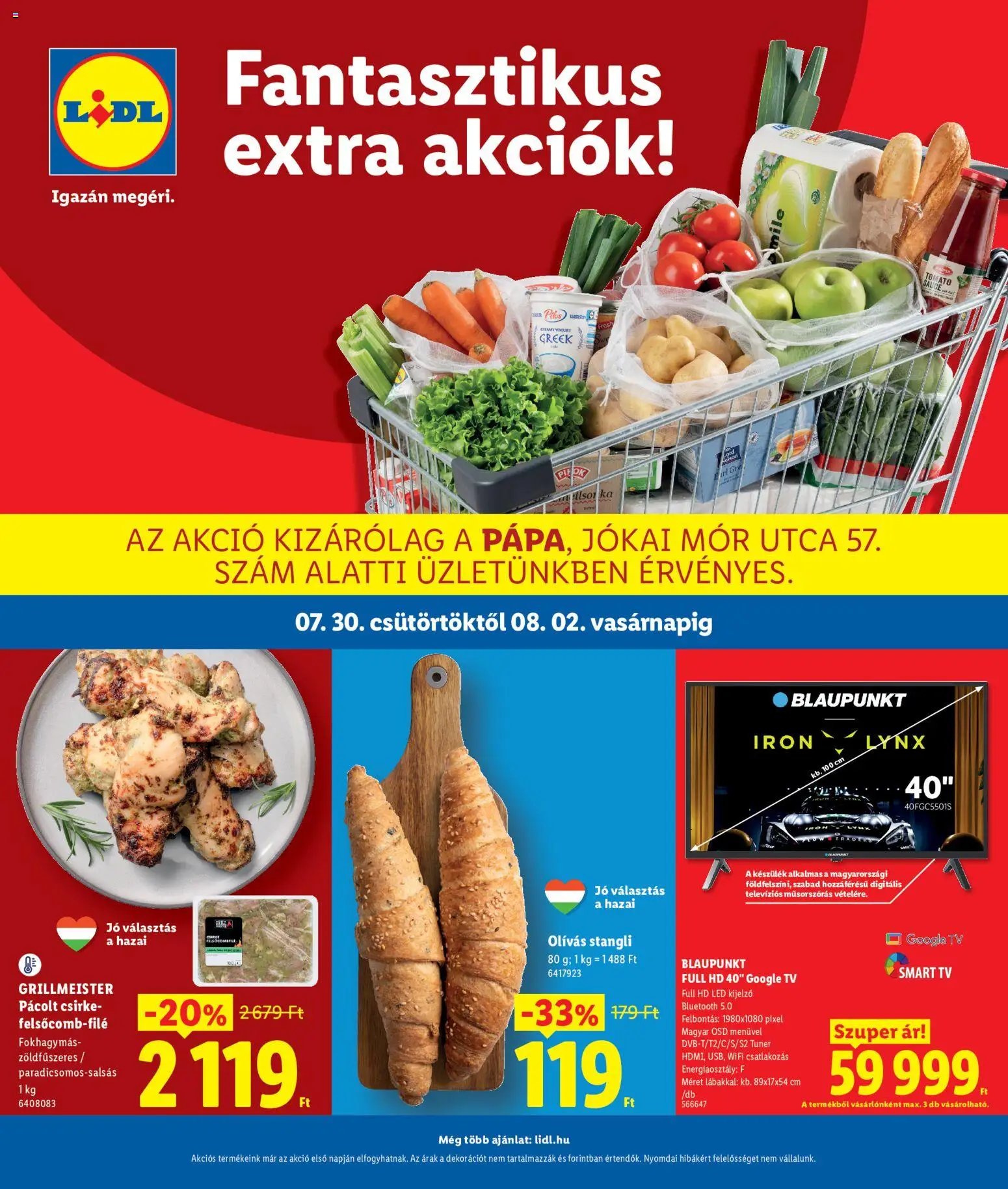 Lidl újság 2026.07.30. Lidl Pápa