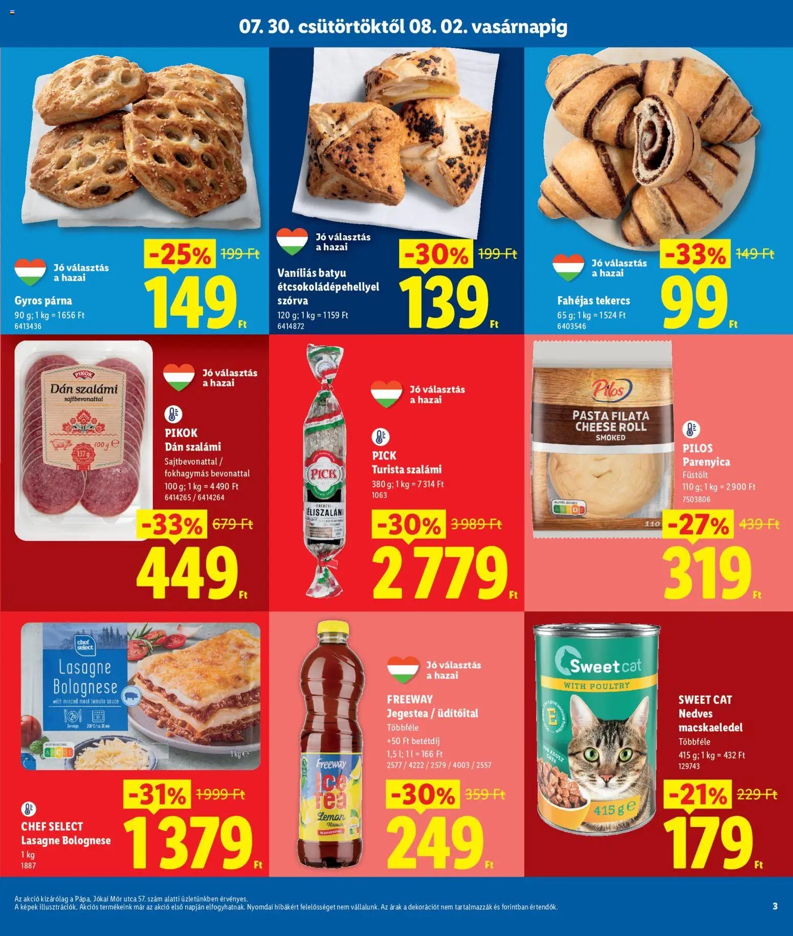 Lidl újság 2026.07.30. Lidl Pápa