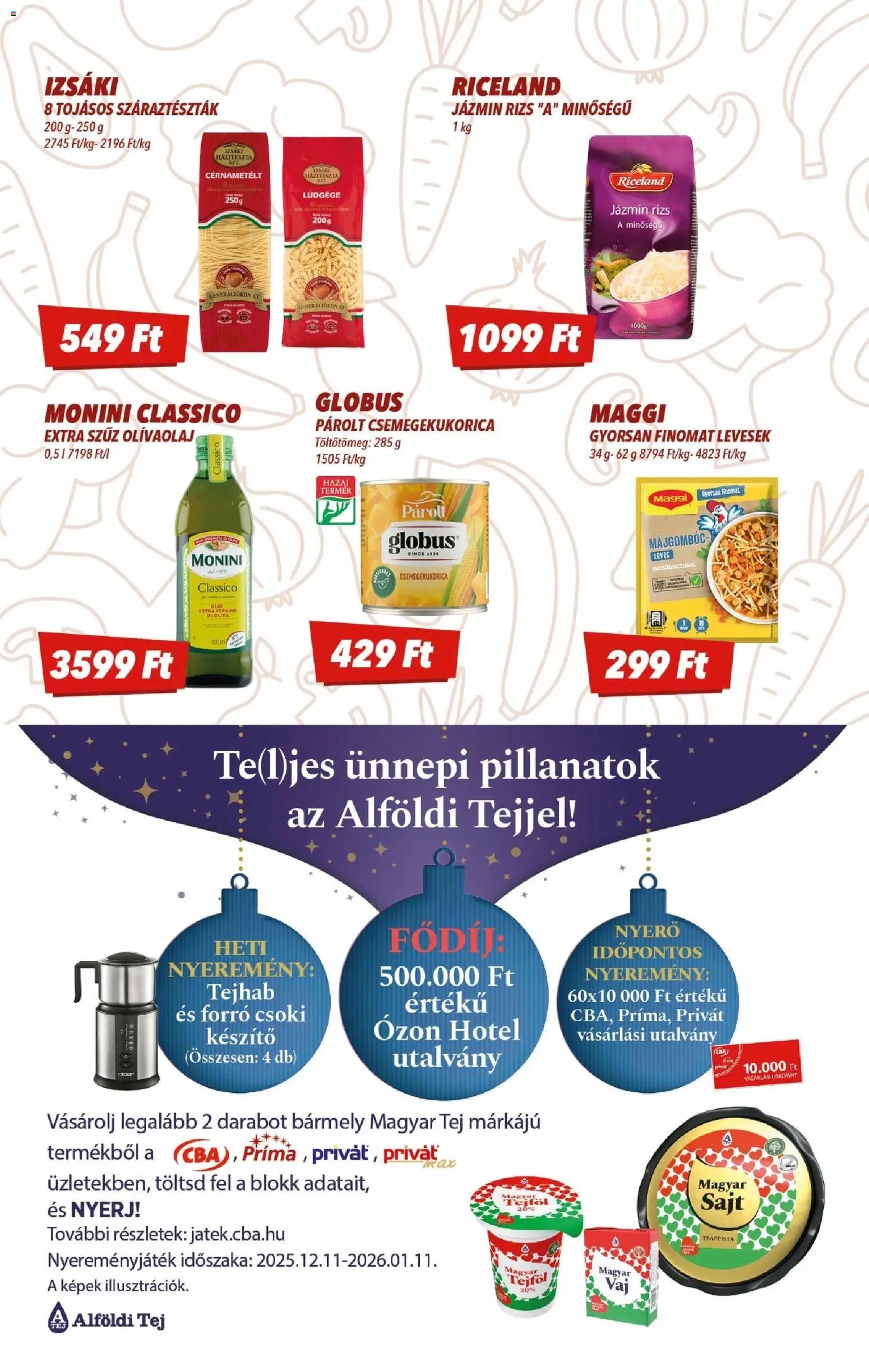 CBA újság 2025.12.11. Akciós újság CBA (2025-12-11 - 2025-12-17)