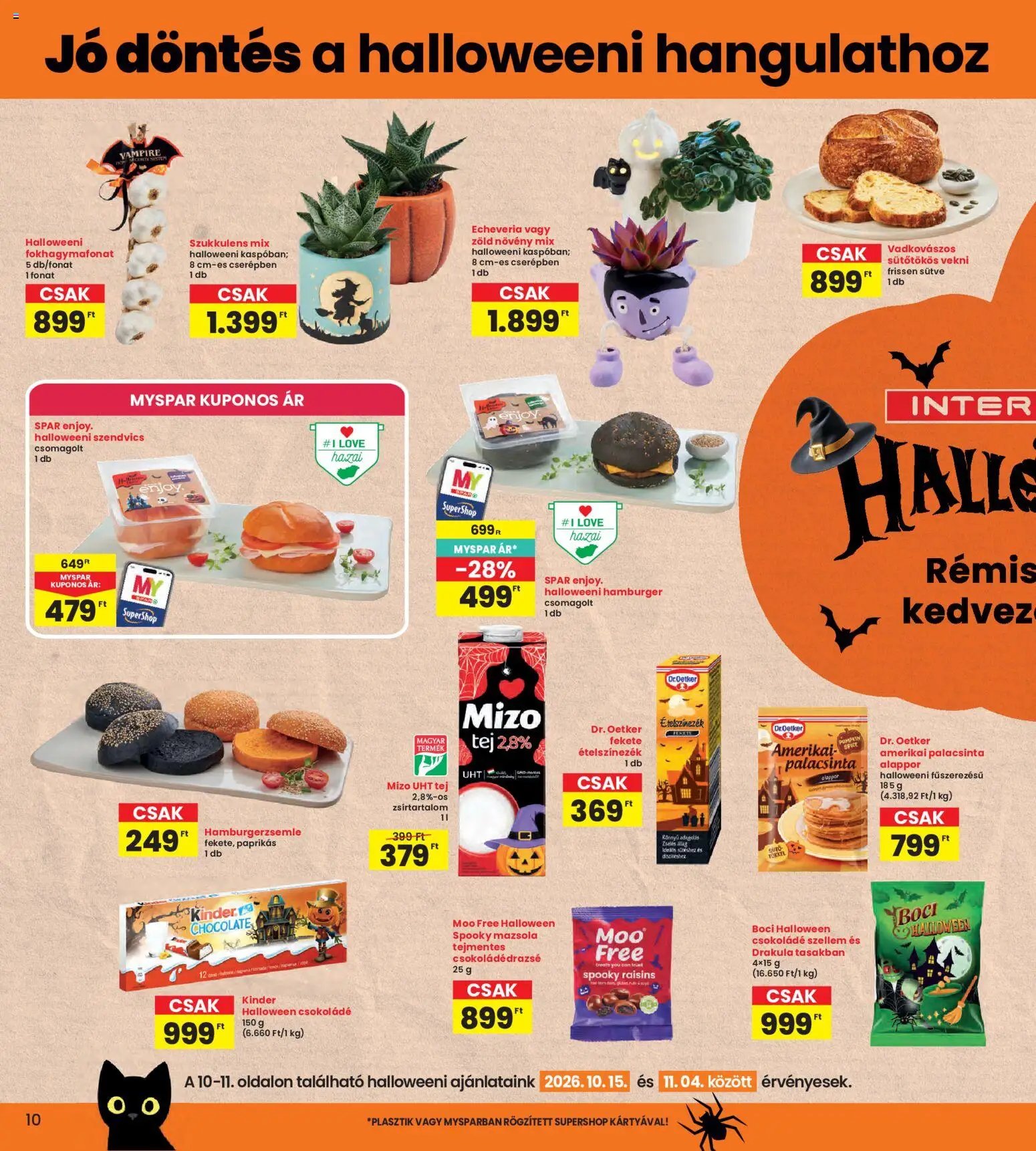 Interspar akciós ujság 2026.10.15. 🎃 HALLOWEEN 🧡