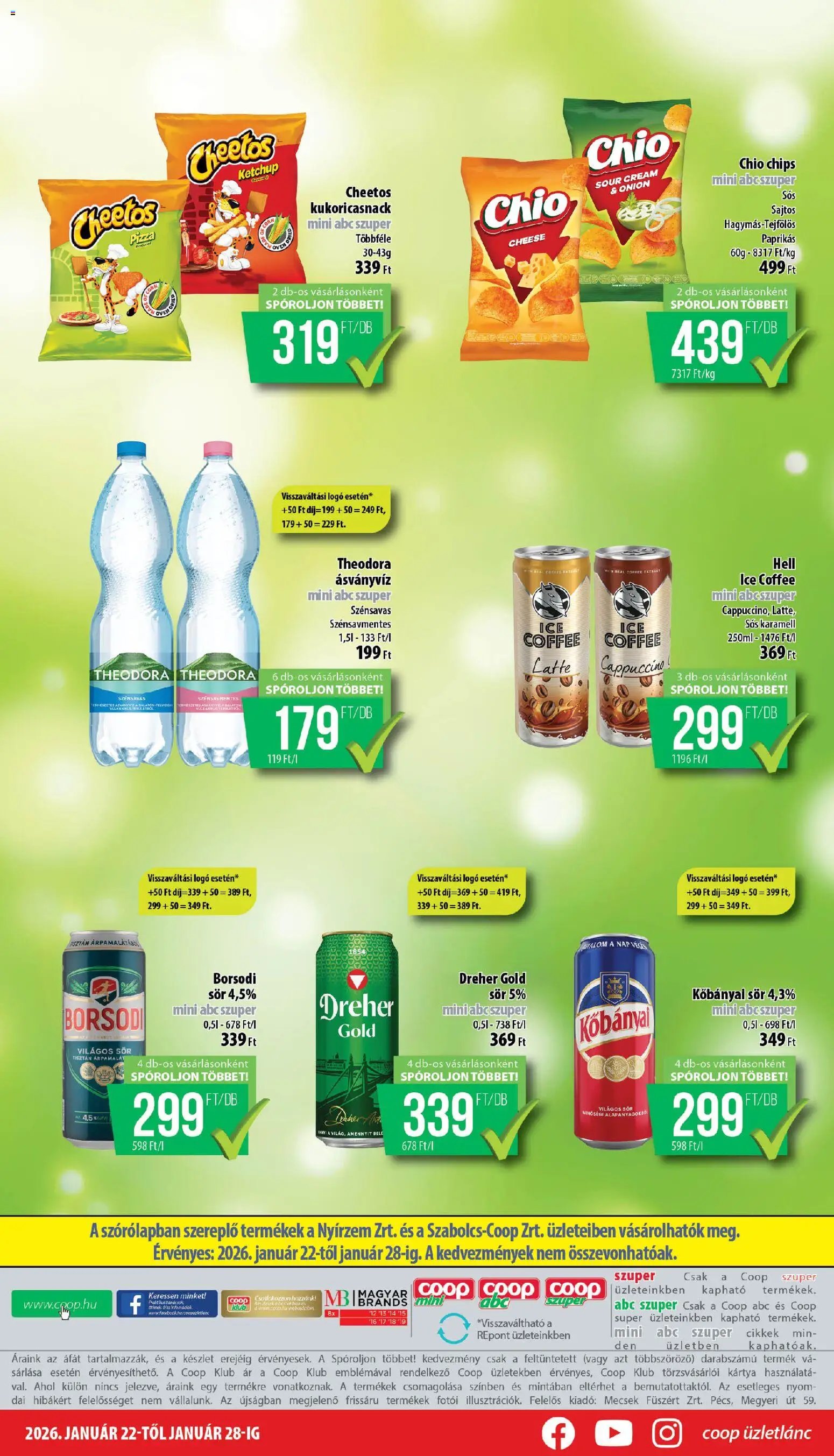 COOP újság 2026.01.22. Nyírzem - Mini & Abc & Szuper (2026-01-22 - 2026-01-28)