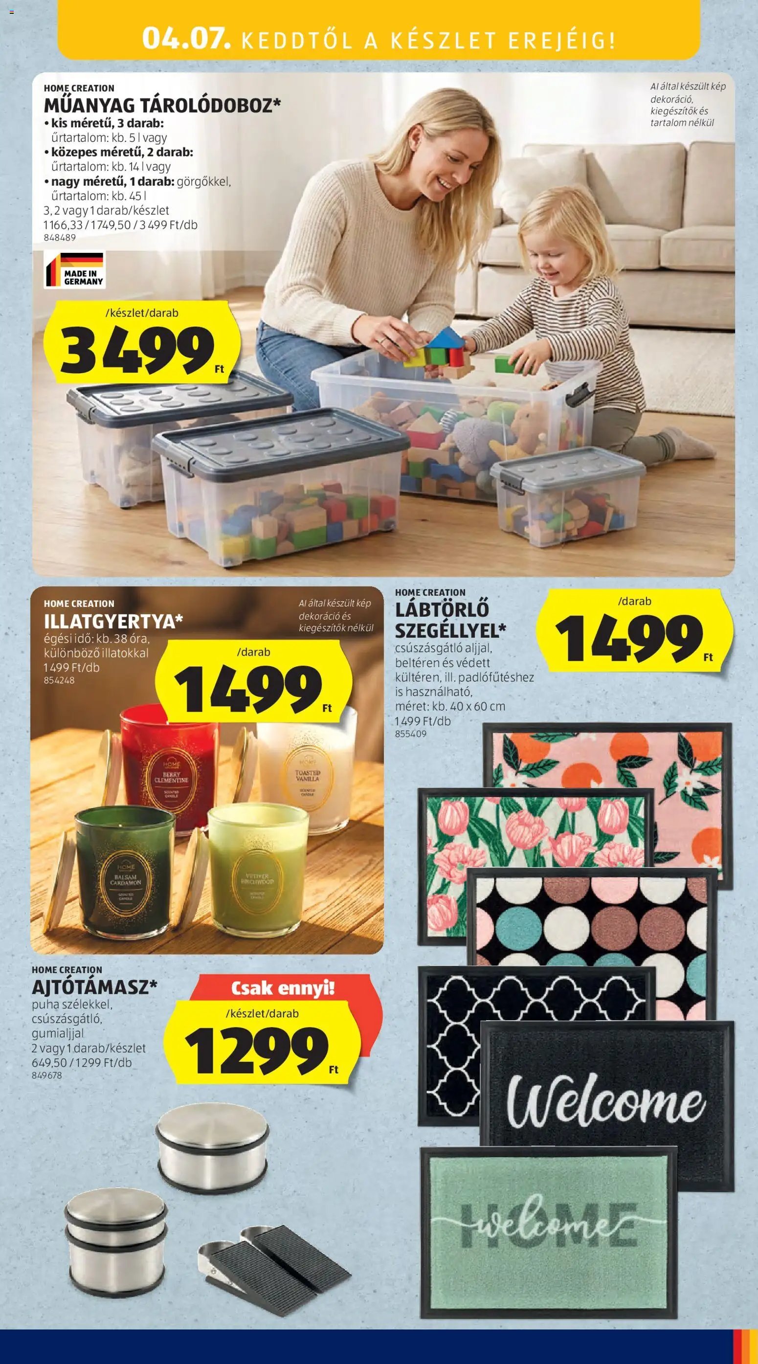 Aldi újság 2026.04.02. Aldi Középső sor termékei (2026-04-02 - 2026-04-08)