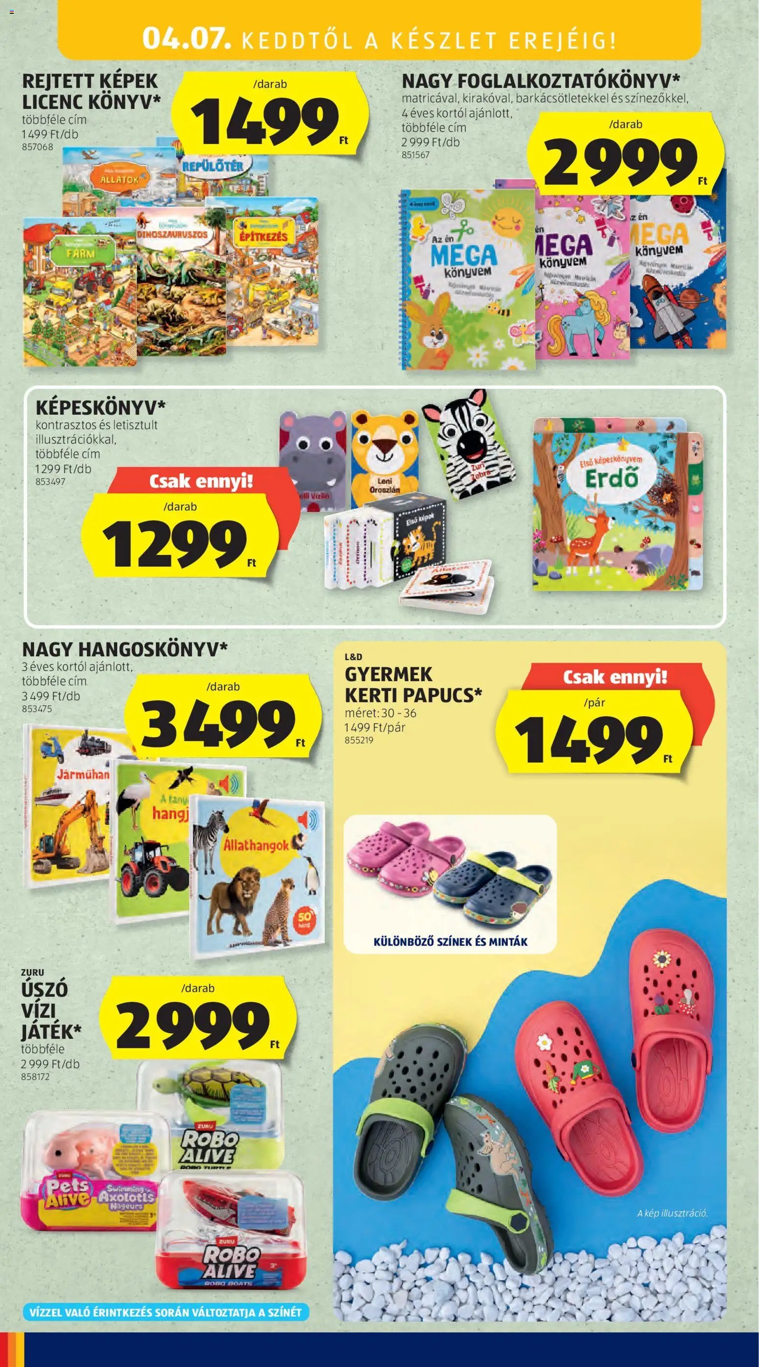 Aldi újság 2026.04.02. Aldi Középső sor termékei (2026-04-02 - 2026-04-08)