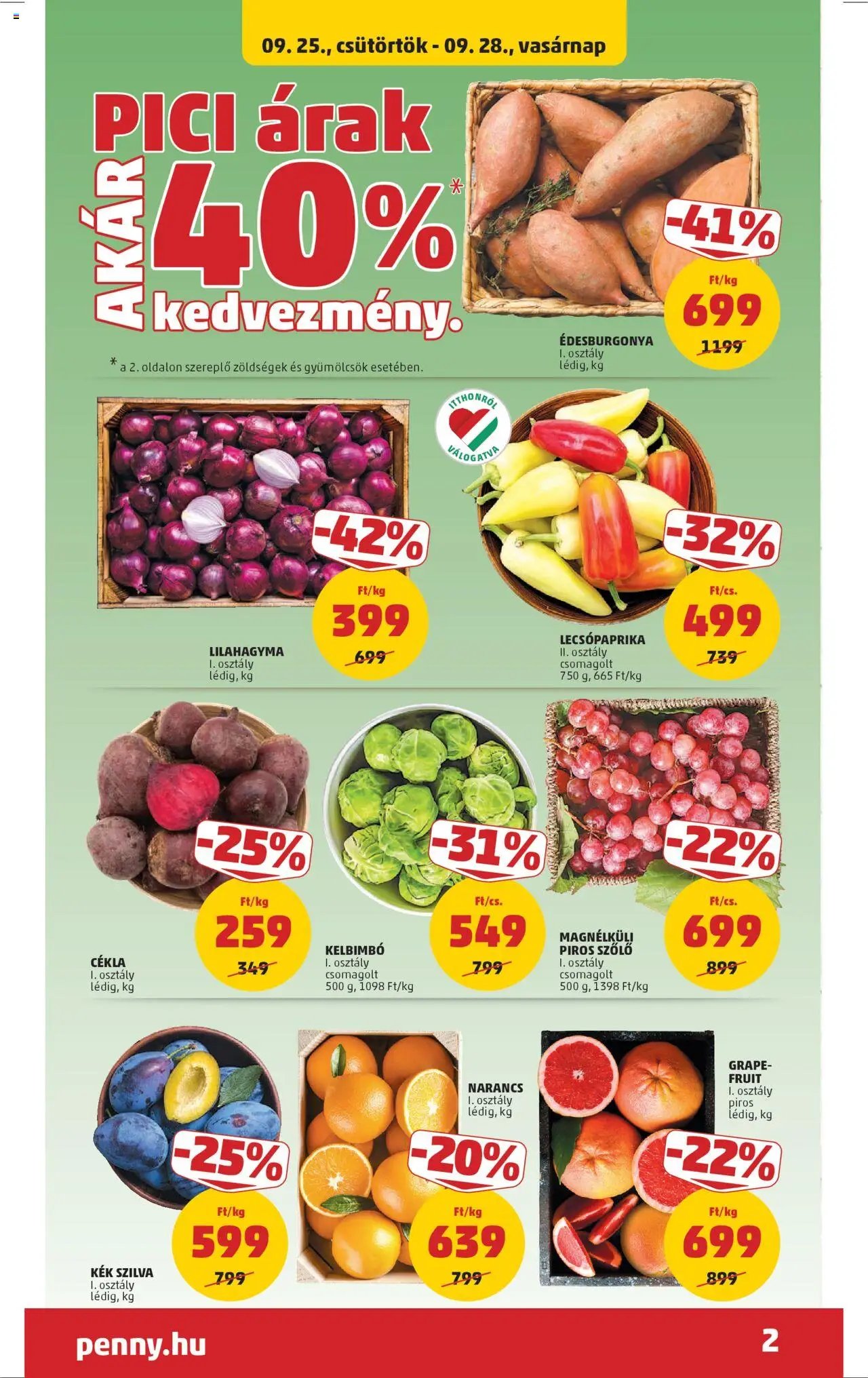 PENNY újság 2025.09.25. Akciós újság PENNY (2025-09-25 - 2025-10-01)