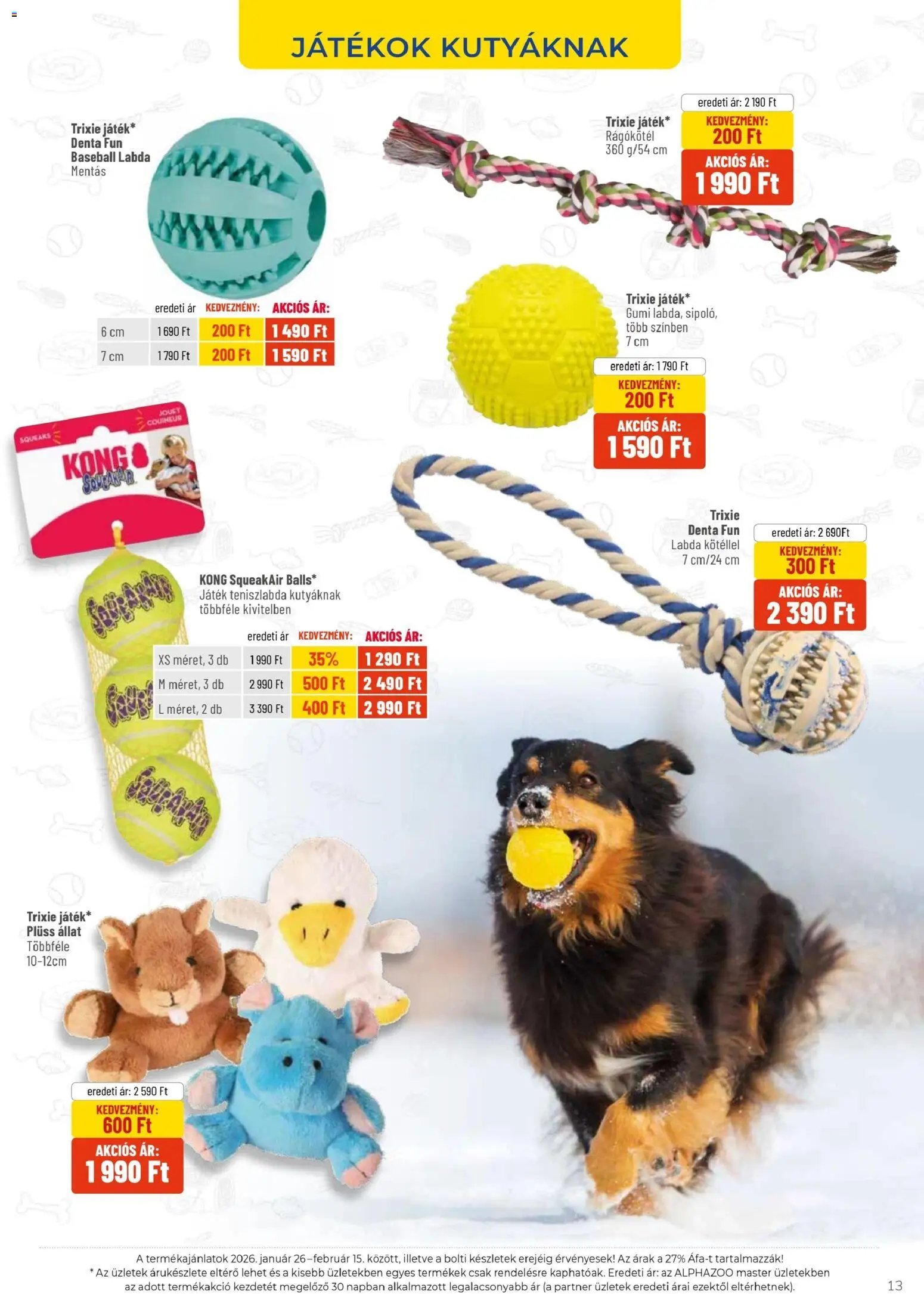 AlphaZoo újság 2026.01.26. Akciós újság AlphaZoo (2026-01-26 - 2026-02-15)