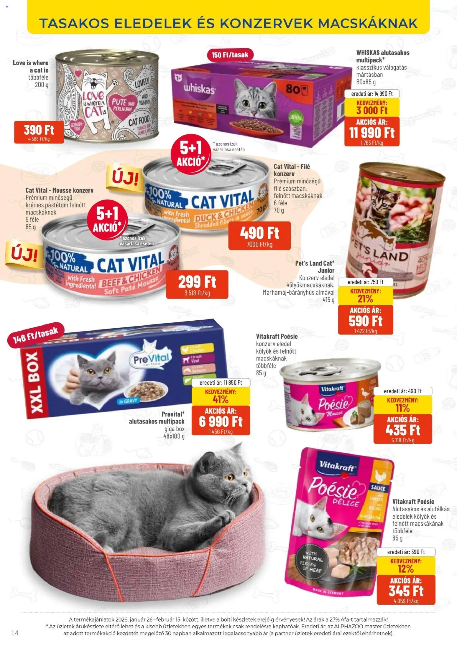 AlphaZoo újság 2026.01.26. Akciós újság AlphaZoo (2026-01-26 - 2026-02-15)