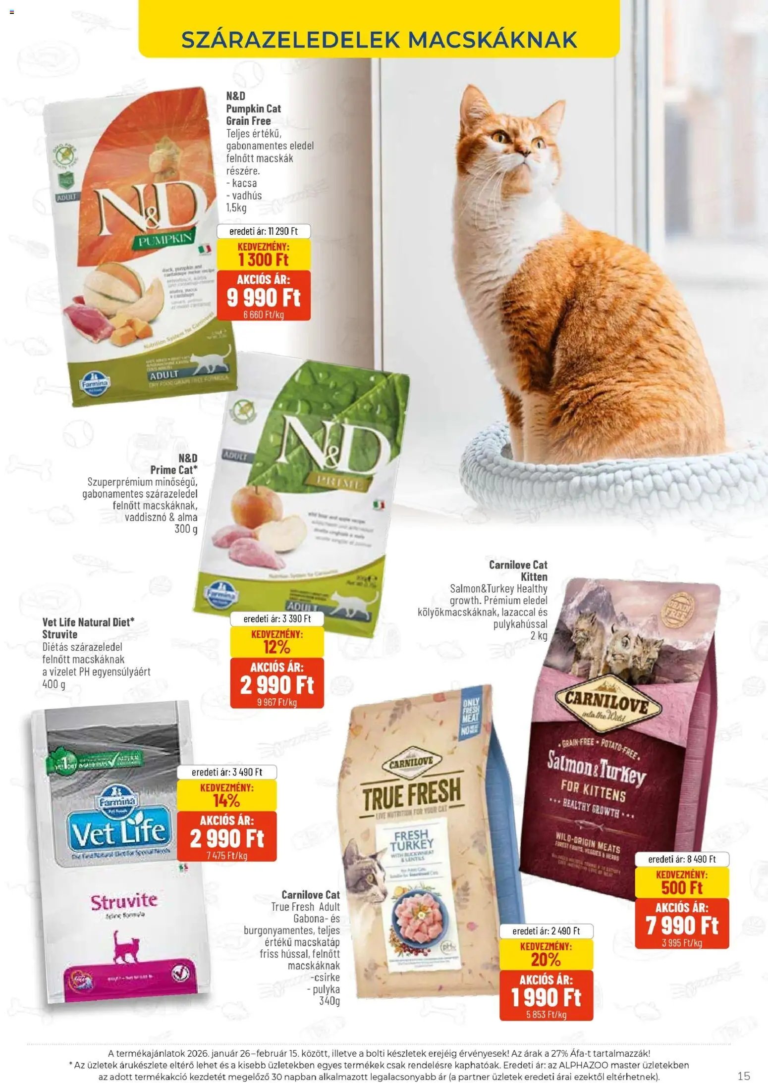 AlphaZoo újság 2026.01.26. Akciós újság AlphaZoo (2026-01-26 - 2026-02-15)