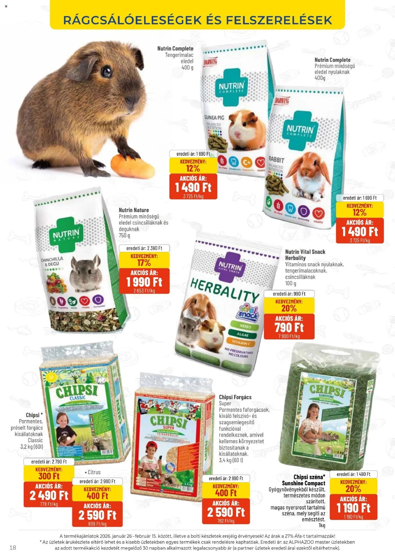 AlphaZoo újság 2026.01.26. Akciós újság AlphaZoo (2026-01-26 - 2026-02-15)
