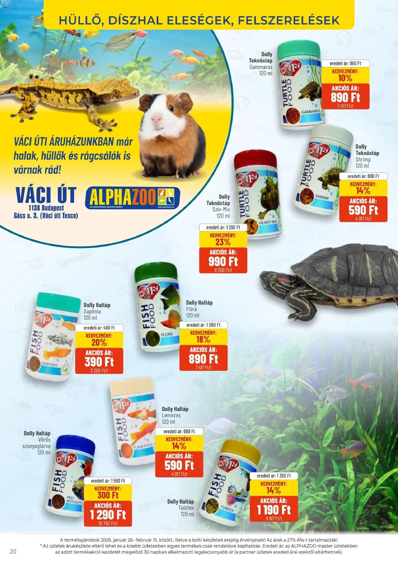 AlphaZoo újság 2026.01.26. Akciós újság AlphaZoo (2026-01-26 - 2026-02-15)
