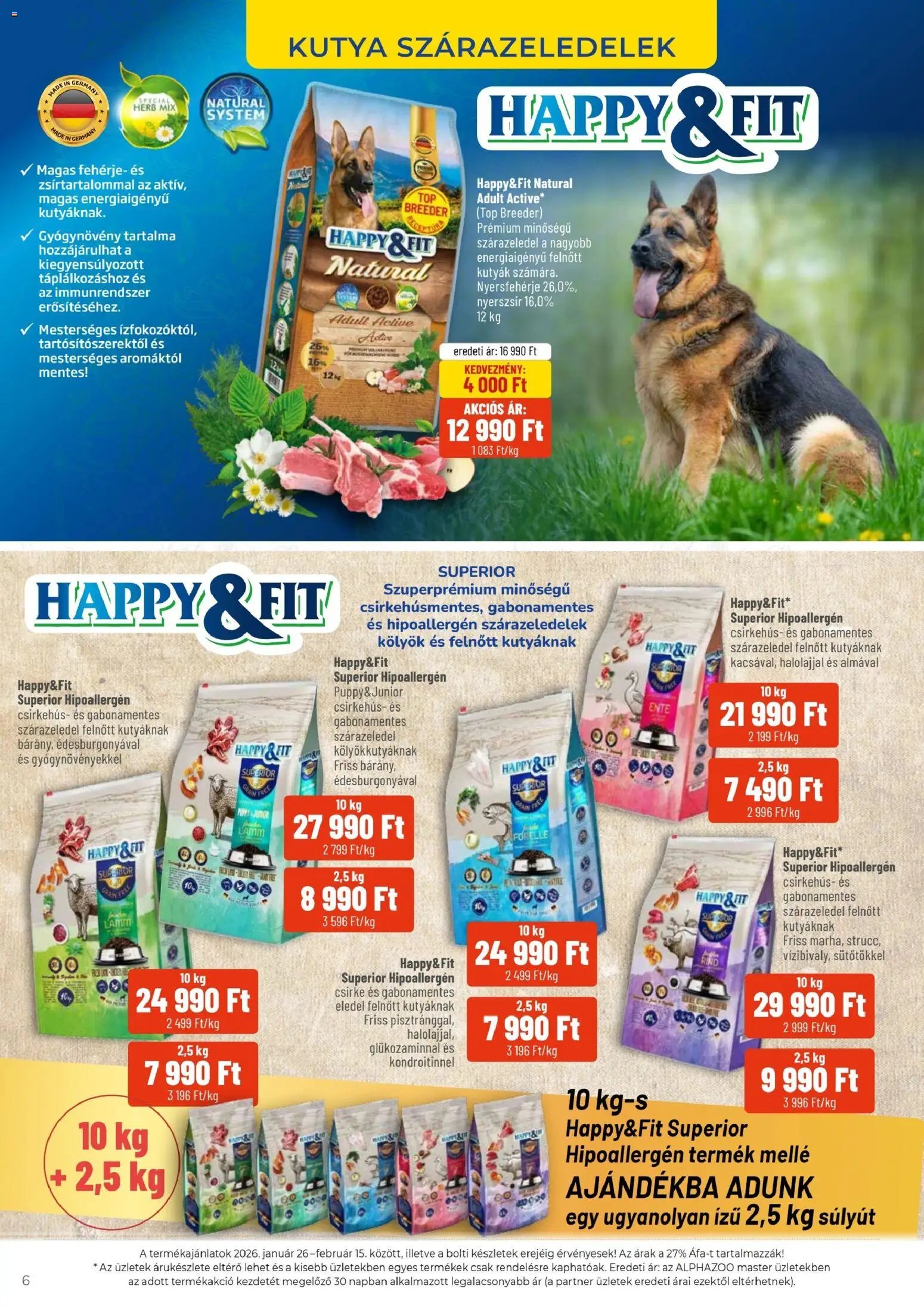 AlphaZoo újság 2026.01.26. Akciós újság AlphaZoo (2026-01-26 - 2026-02-15)