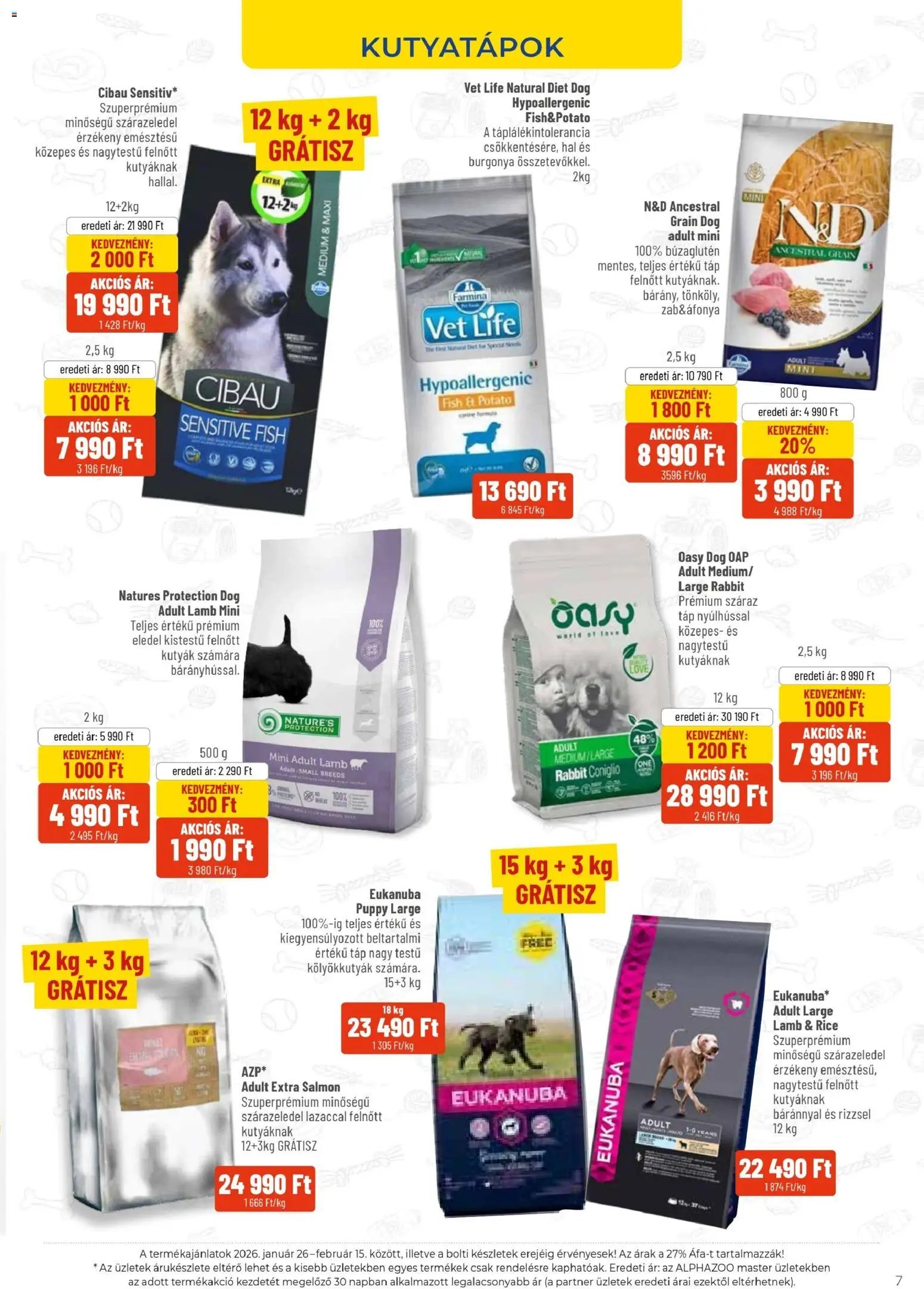 AlphaZoo újság 2026.01.26. Akciós újság AlphaZoo (2026-01-26 - 2026-02-15)