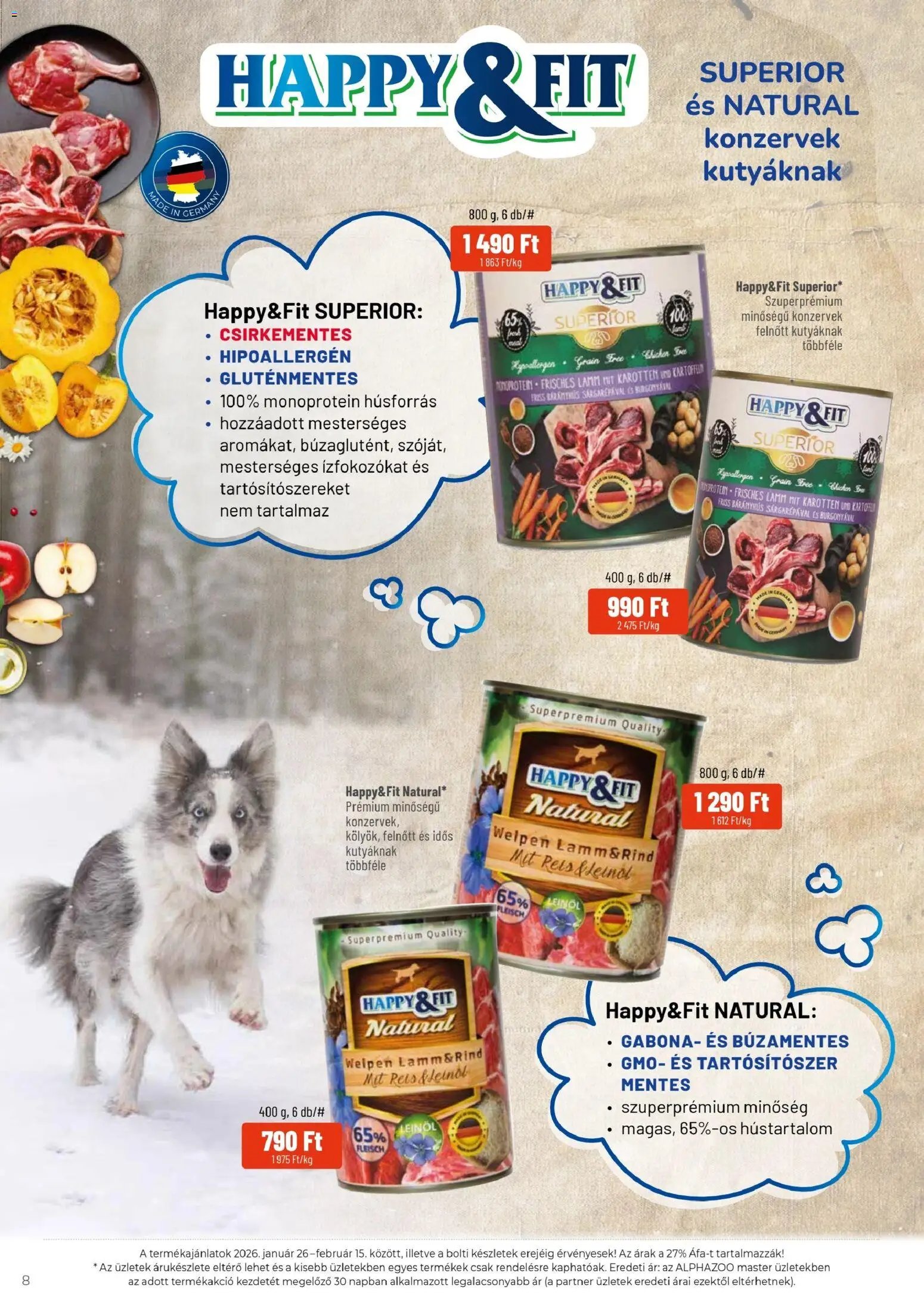 AlphaZoo újság 2026.01.26. Akciós újság AlphaZoo (2026-01-26 - 2026-02-15)