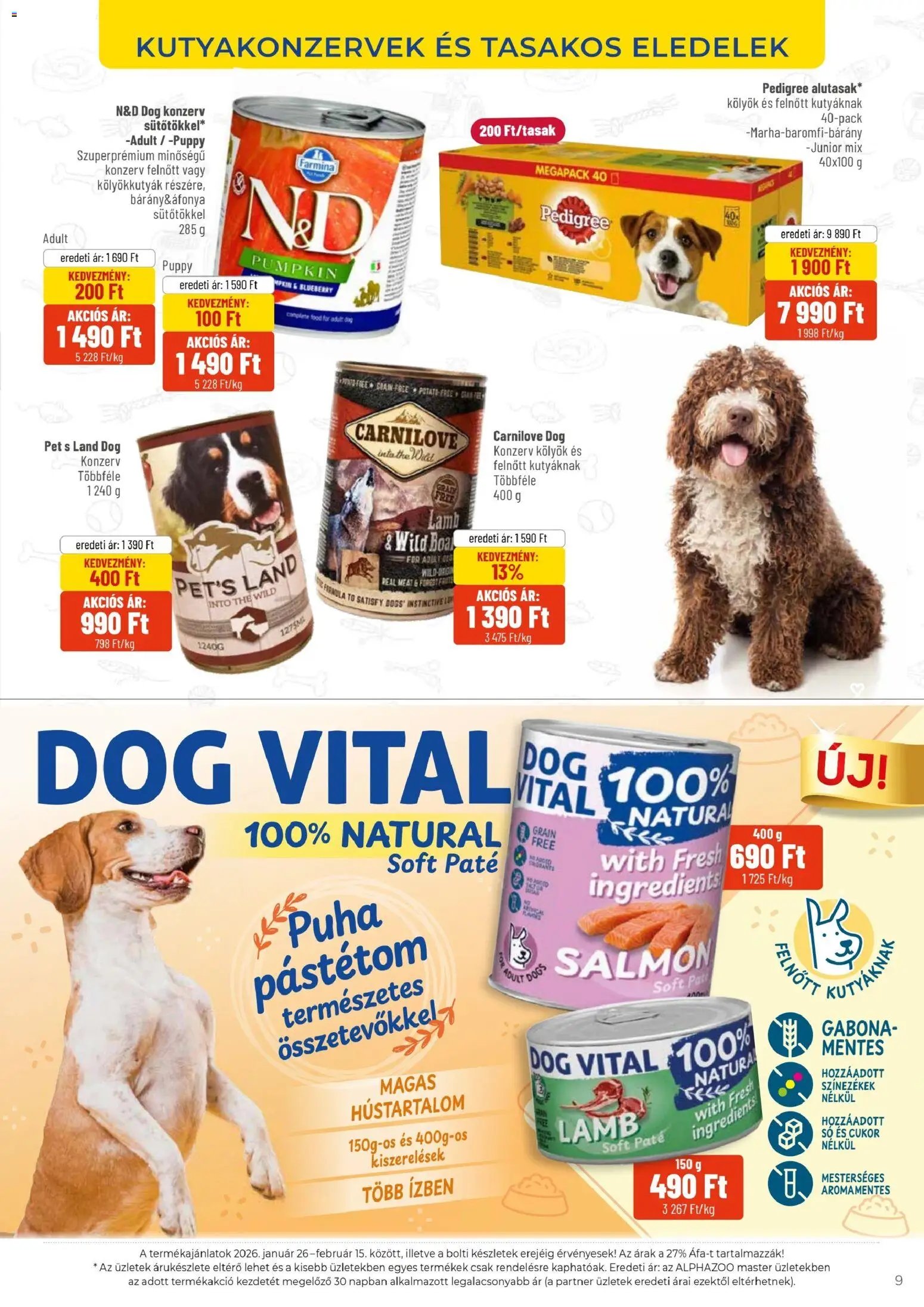 AlphaZoo újság 2026.01.26. Akciós újság AlphaZoo (2026-01-26 - 2026-02-15)