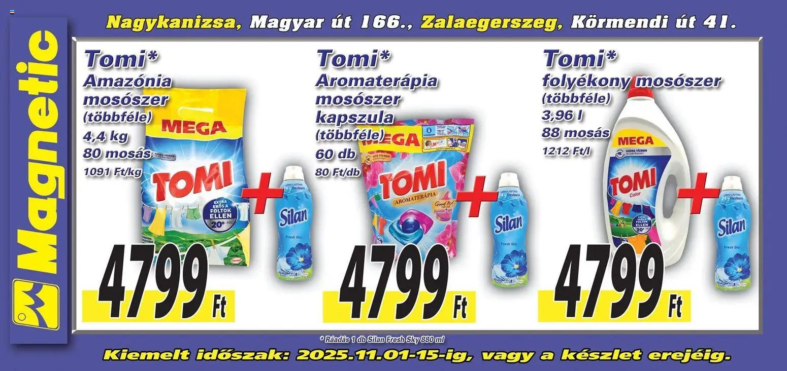 Magnetic újság 2025.11.01. Aktuális óriásplakátok (2025-11-01 - 2025-11-15)
