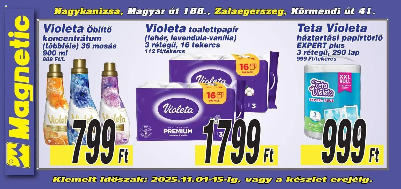 Magnetic újság 2025.11.01. Aktuális óriásplakátok (2025-11-01 - 2025-11-15)