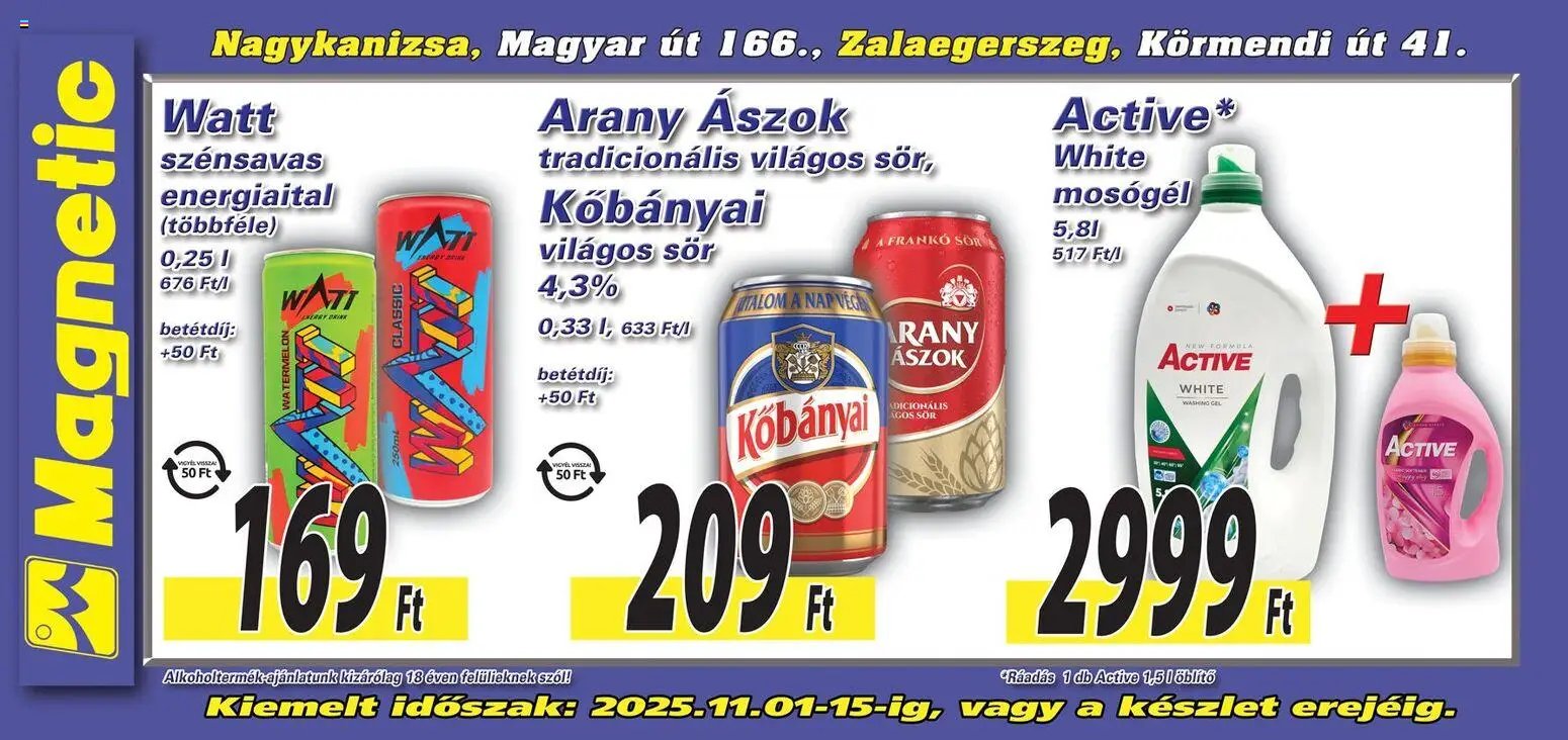 Magnetic újság 2025.11.01. Aktuális óriásplakátok (2025-11-01 - 2025-11-15)
