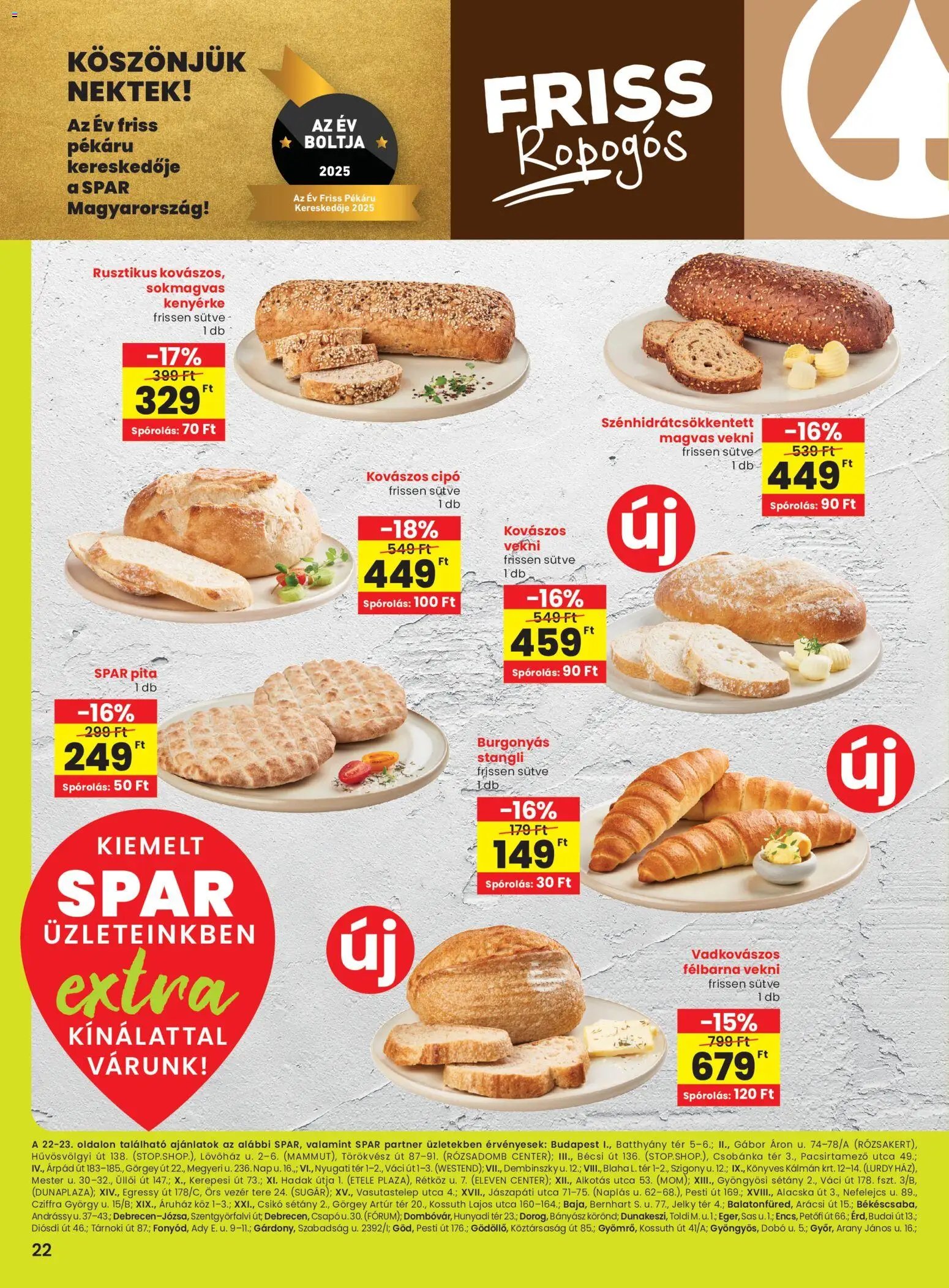 Spar újság 2025.10.30. Extra ajánlat (2025-10-30 - 2025-11-05)
