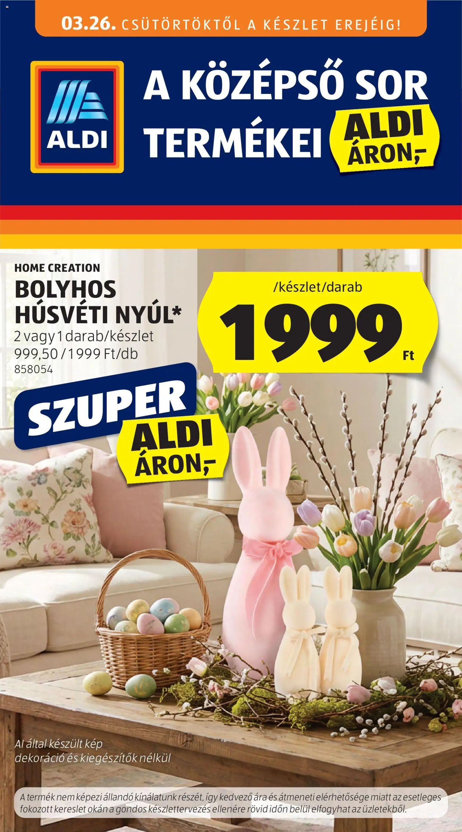 Aldi újság 2026.03.26. Aldi Középső sor termékei (2026-03-26 - 2026-04-01)