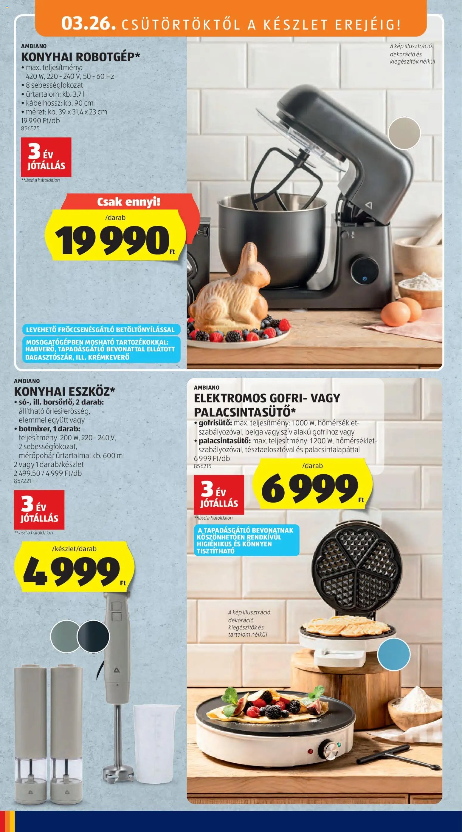 Aldi újság 2026.03.26. Aldi Középső sor termékei (2026-03-26 - 2026-04-01)