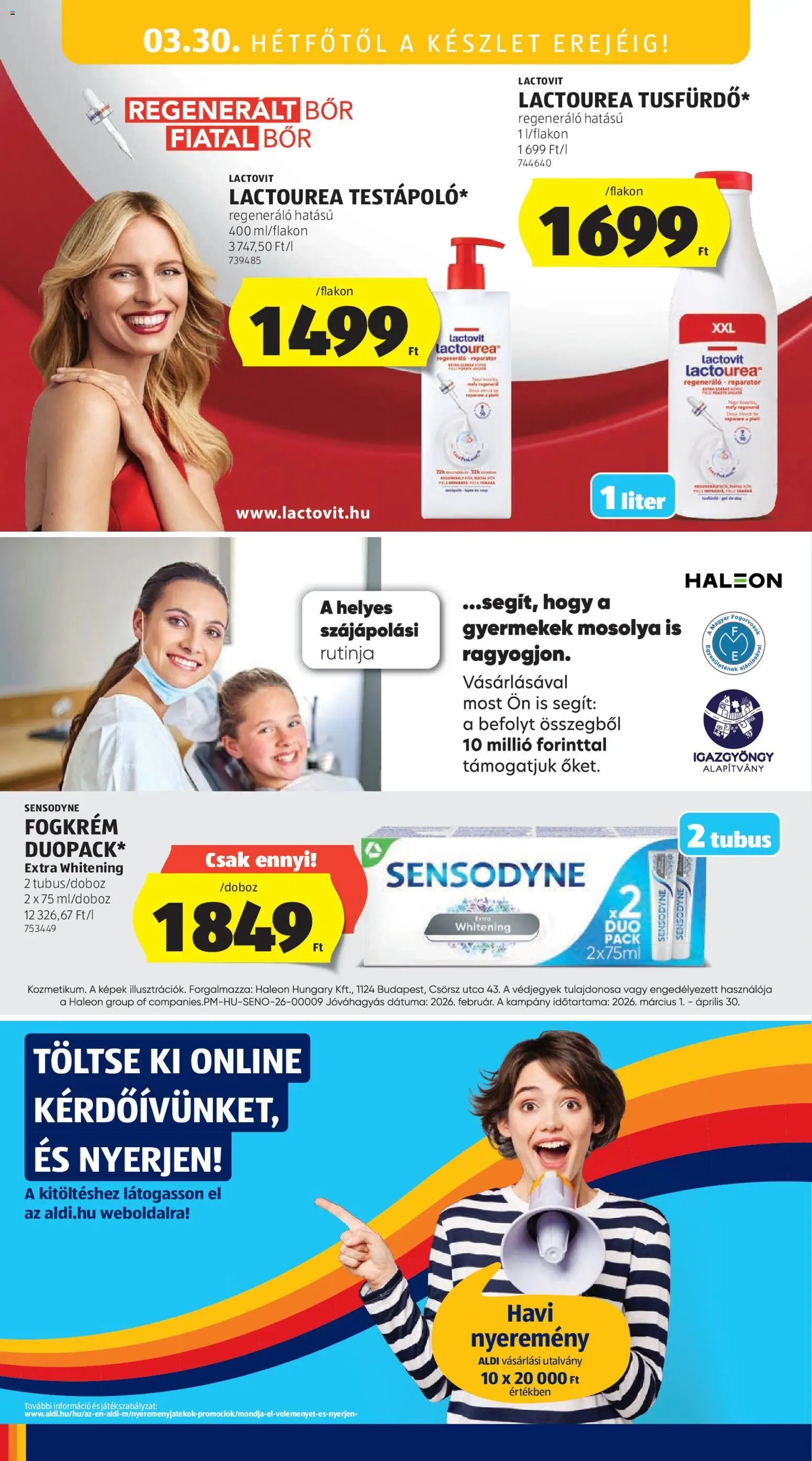 Aldi újság 2026.03.26. Aldi Középső sor termékei (2026-03-26 - 2026-04-01)