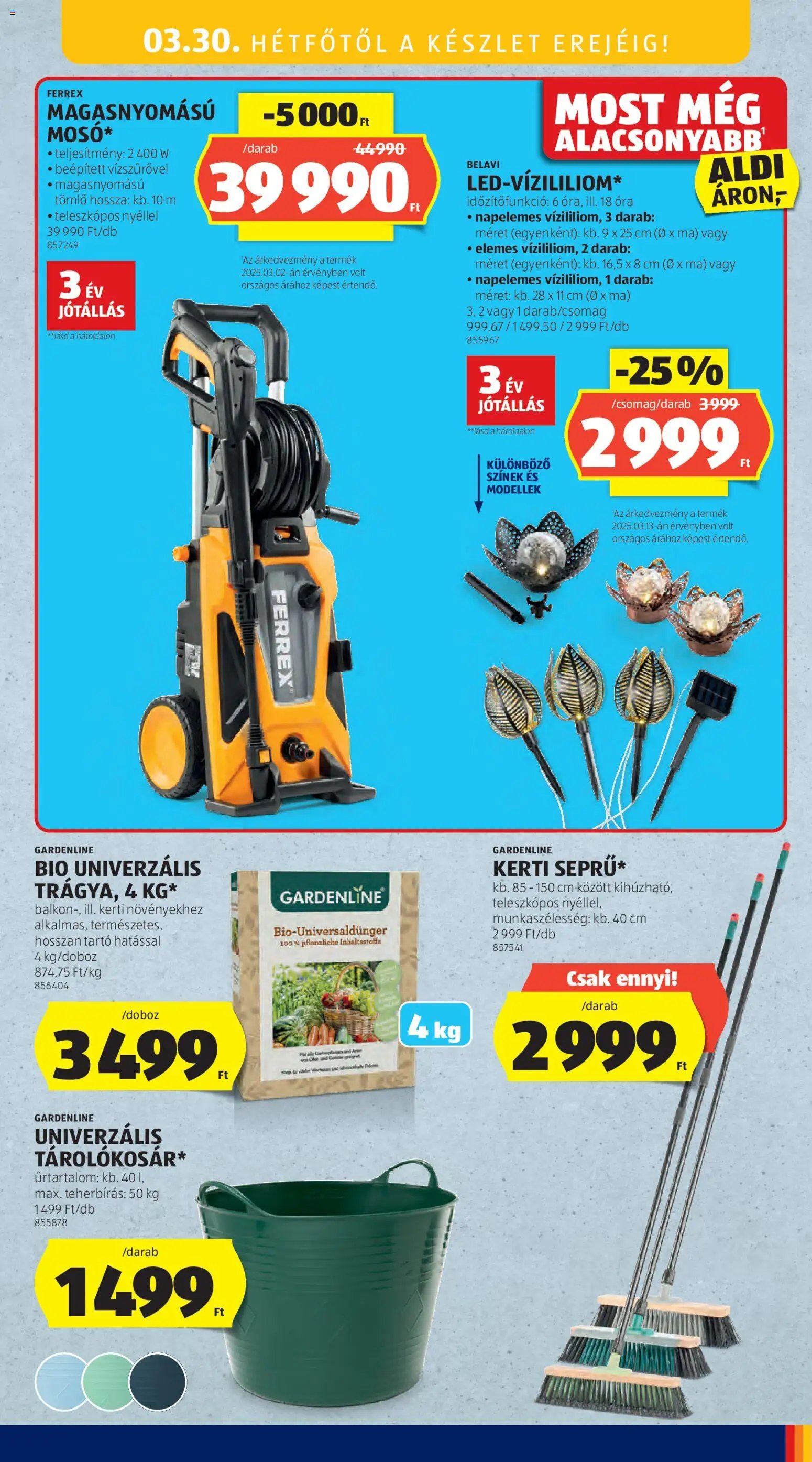 Aldi újság 2026.03.26. Aldi Középső sor termékei (2026-03-26 - 2026-04-01)