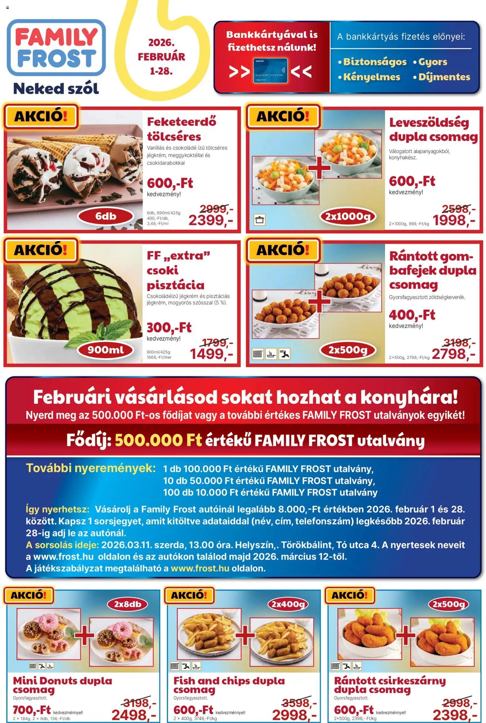 Family Frost újság 2026.02.01. Akciós újság Family Frost (2026-02-01 - 2026-02-28)