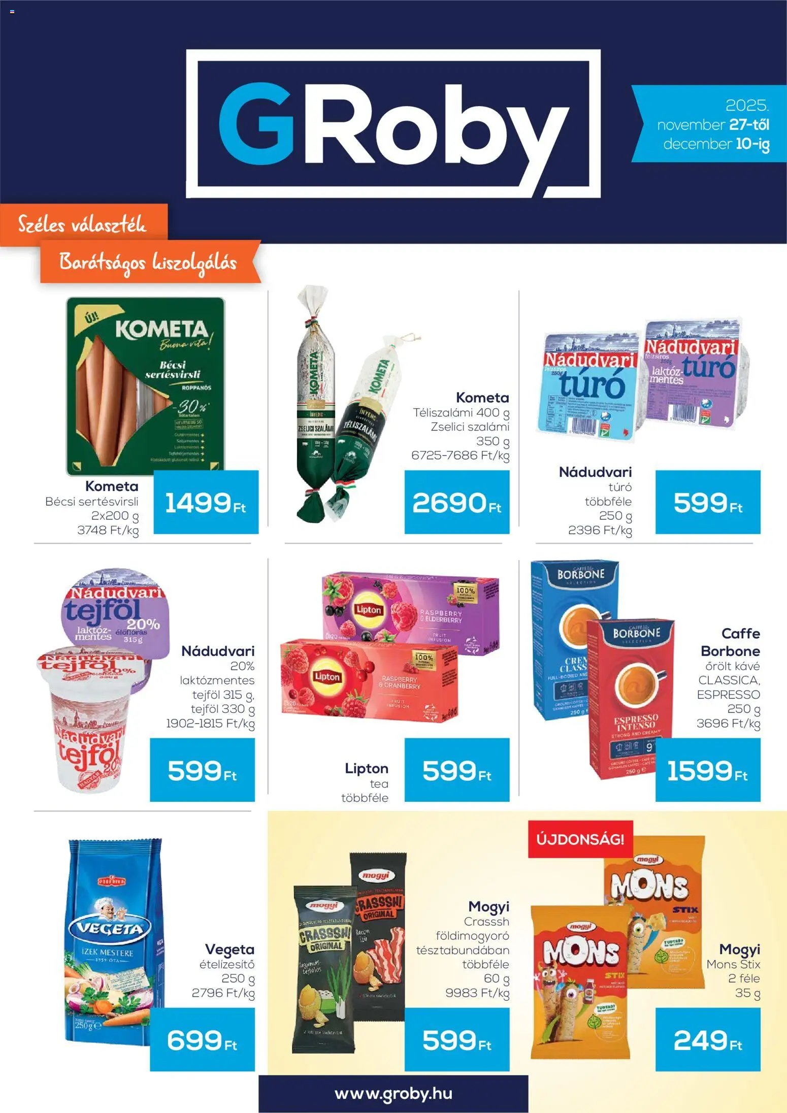 G'Roby újság 2025.11.27. Akciós újság G'Roby (2025-11-27 - 2025-12-10)